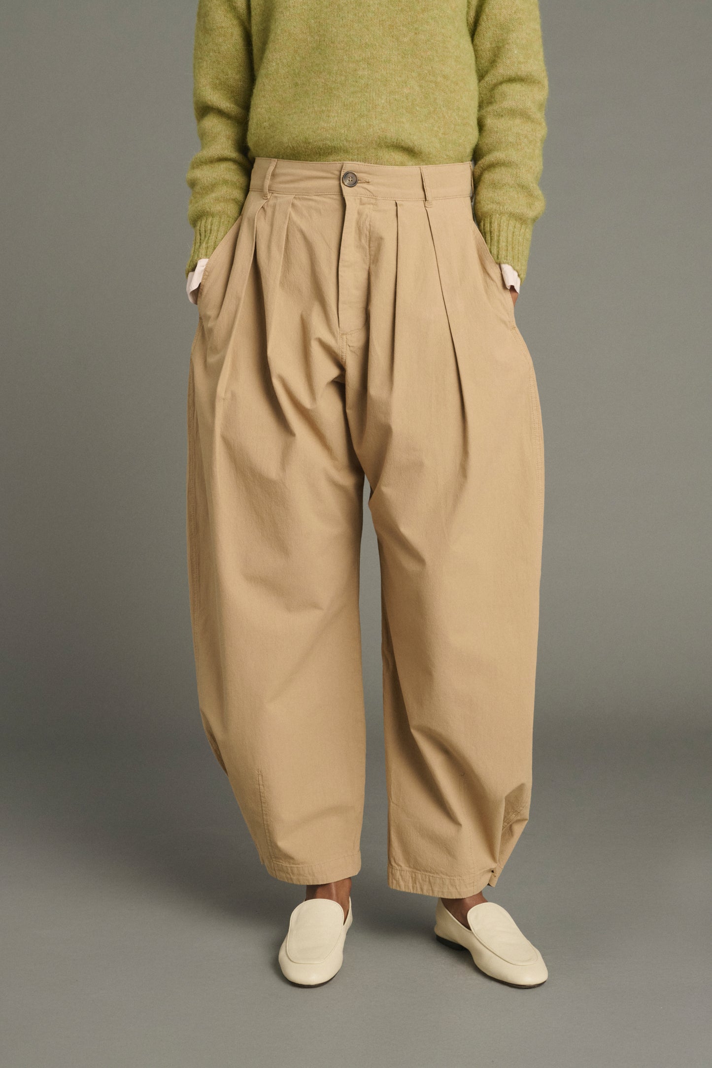 Pantaloni Lambert - Beige - Cotone - Donna