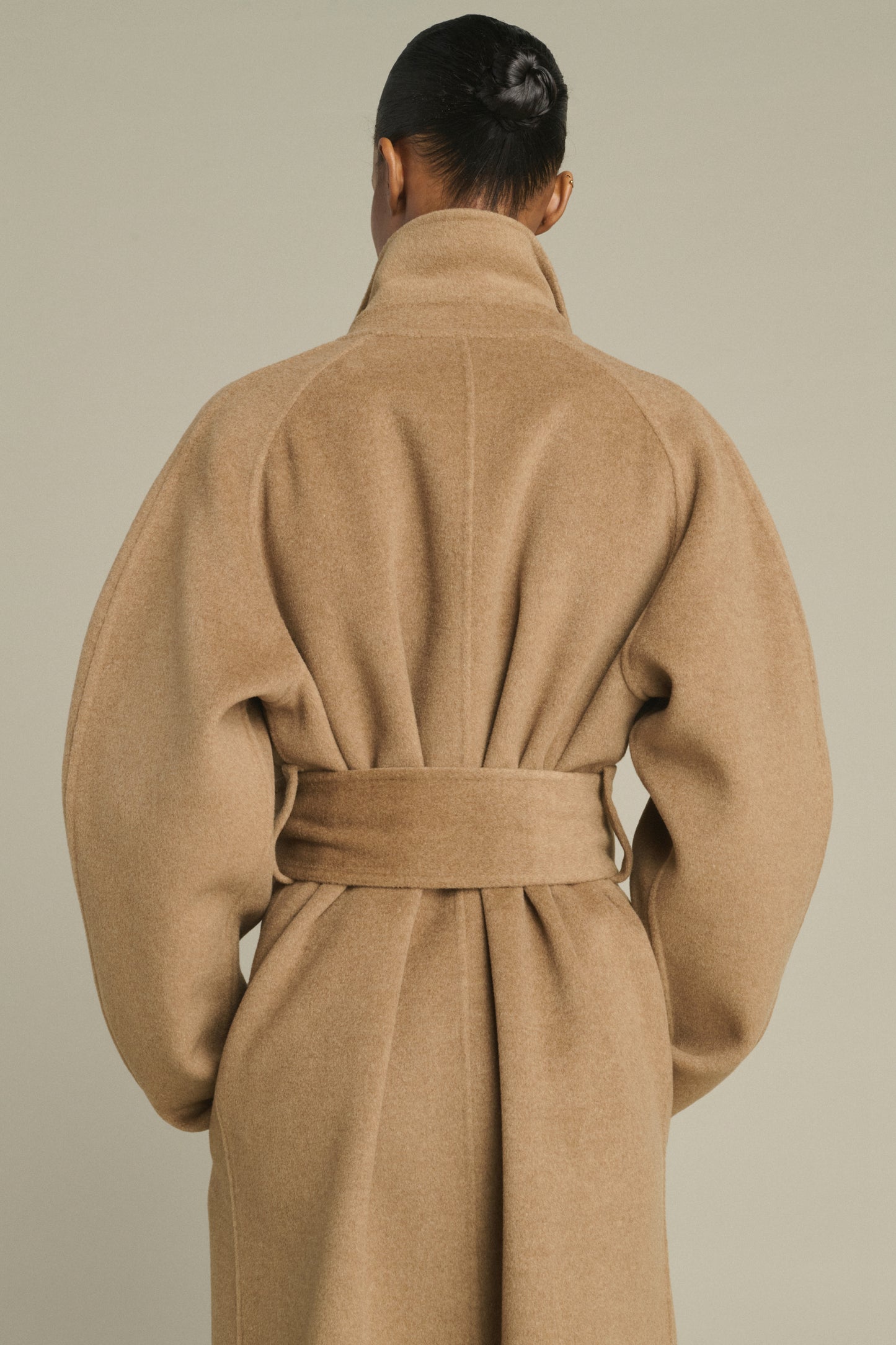 Manteau Harvard - Camel Chiné - Laine - Femme