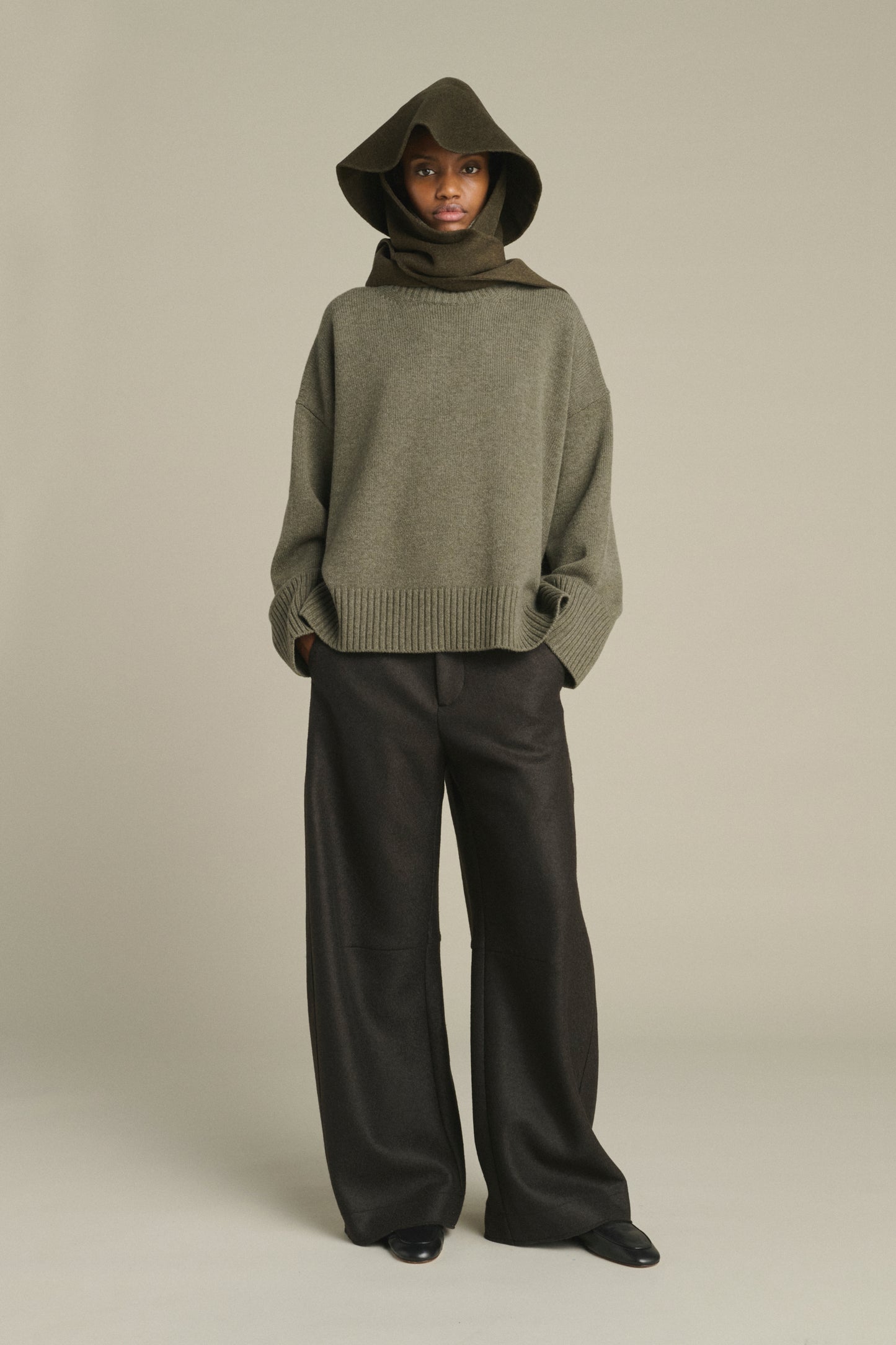 Cappello Faron - Kaki Chiné - Lana - Donna