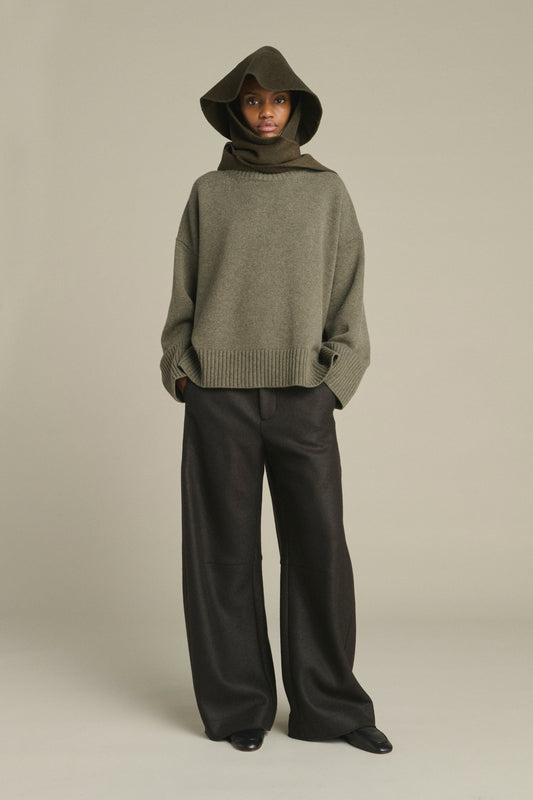 Cappello Faron - Kaki Chiné - Lana - Donna