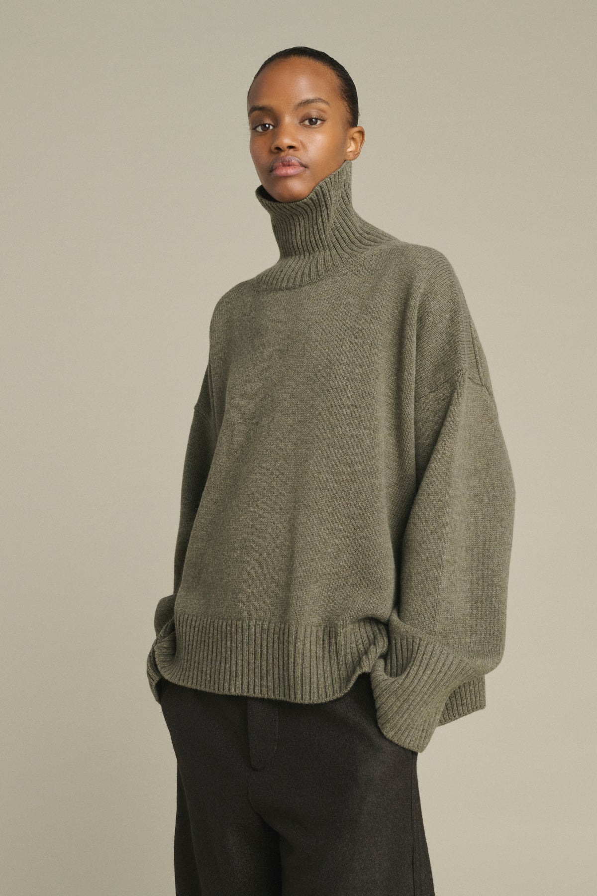 Maglione William - Grigio Melange - Lana Merino - Donna