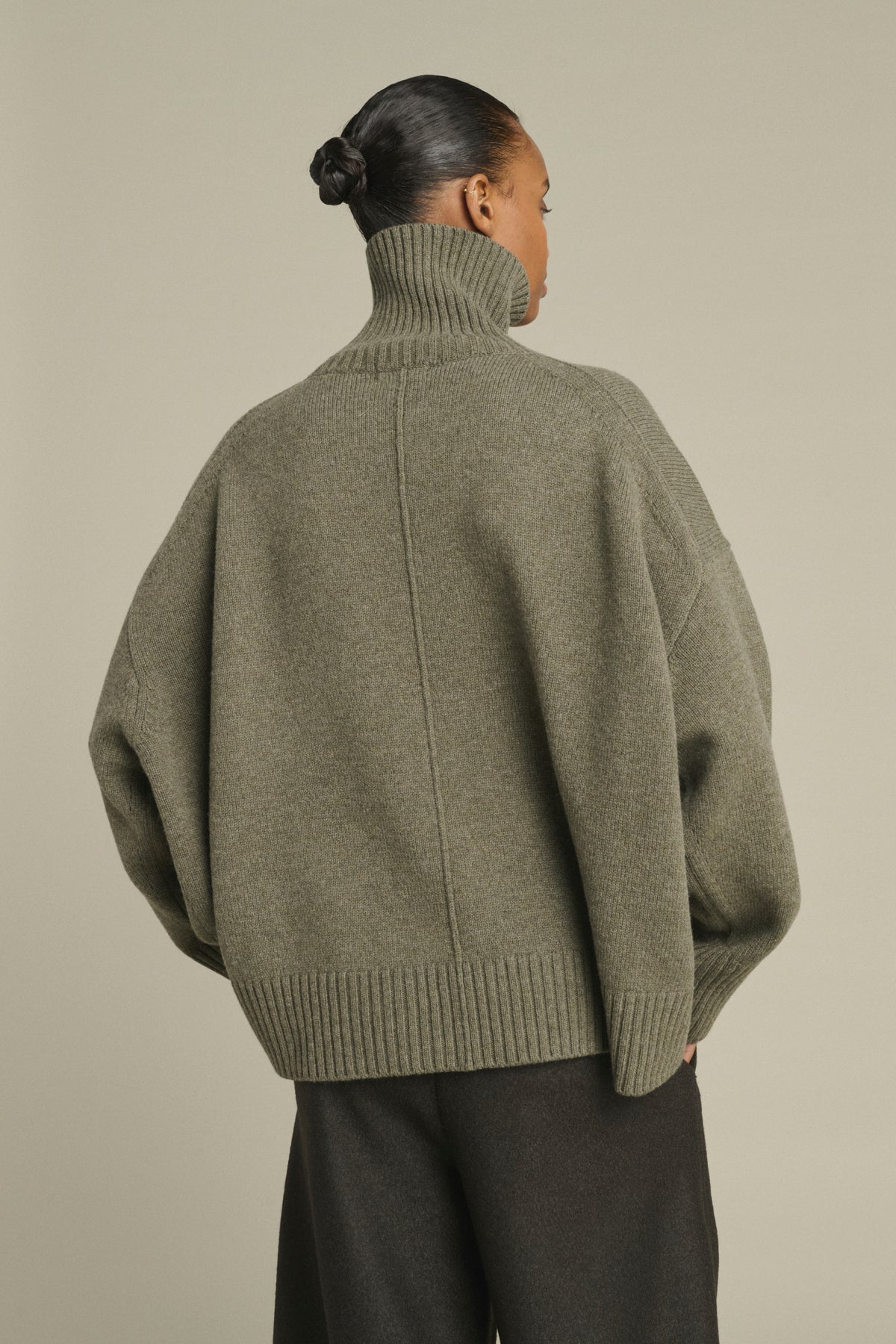 Maglione William - Grigio Melange - Lana Merino - Donna