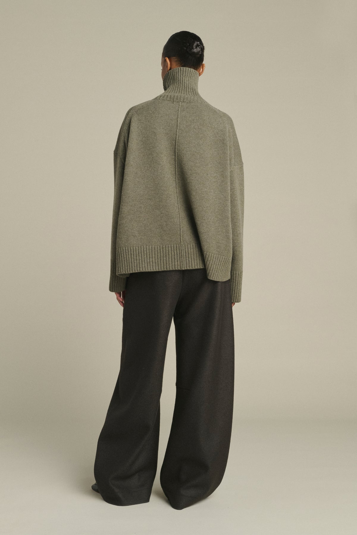Maglione William - Grigio Melange - Lana Merino - Donna
