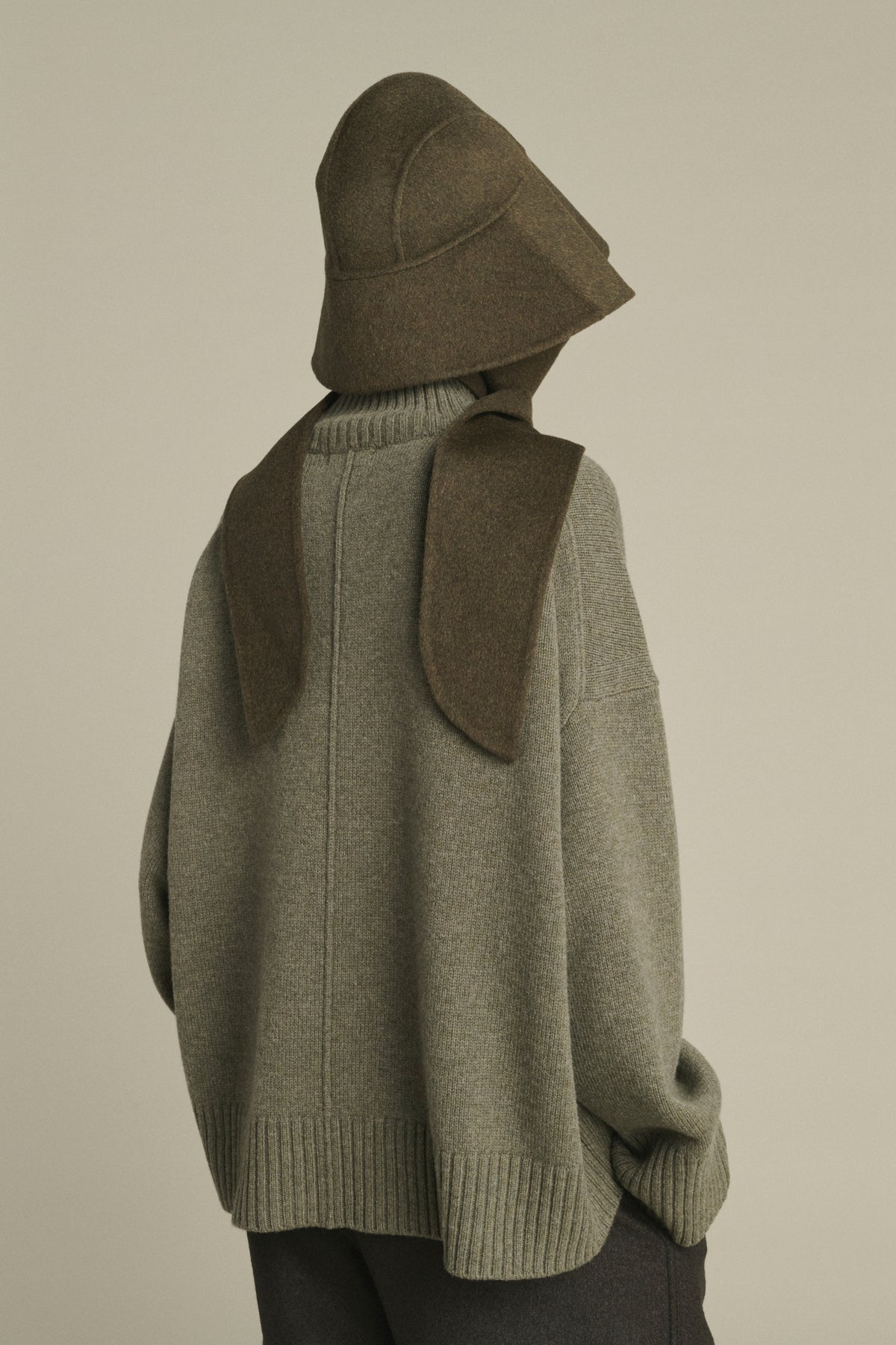 Cappello Faron - Kaki Chiné - Lana - Donna