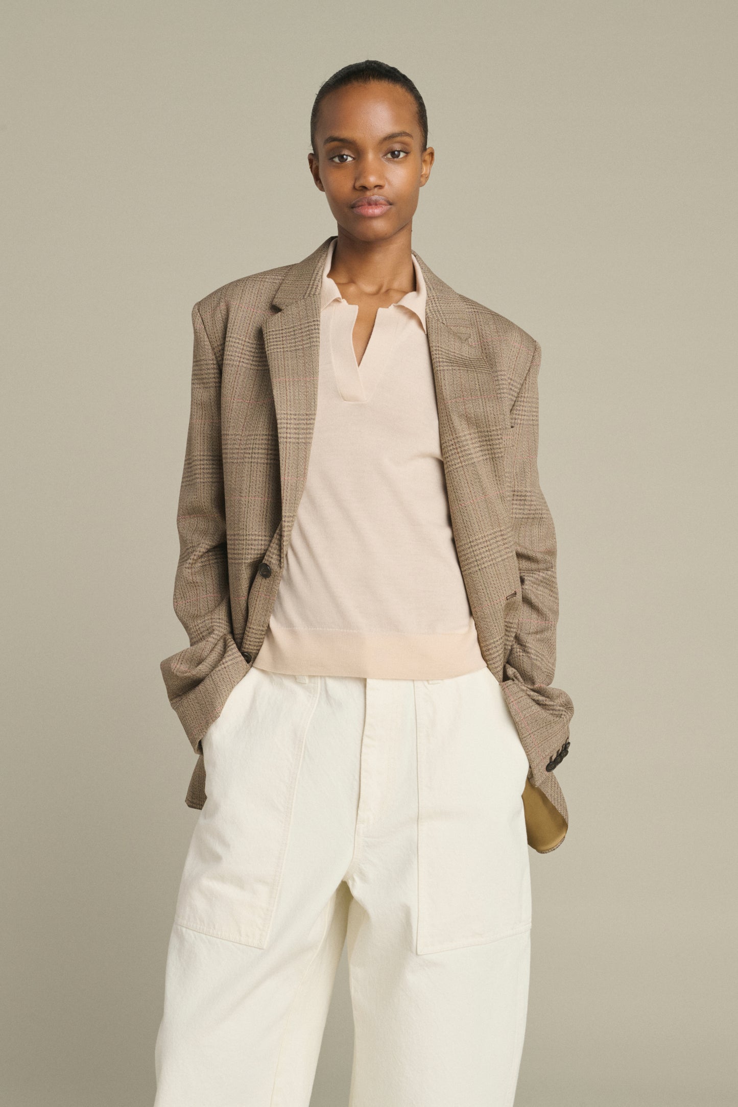 Giacca Hermosa - Marrone/Beige - Lana - Donna