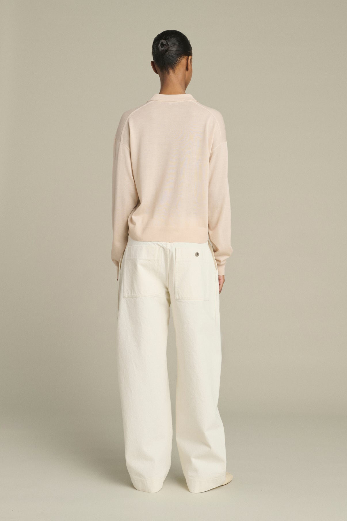 Maglione Fleming - Rosa Cipria - Lana Merino - Donna vue 2