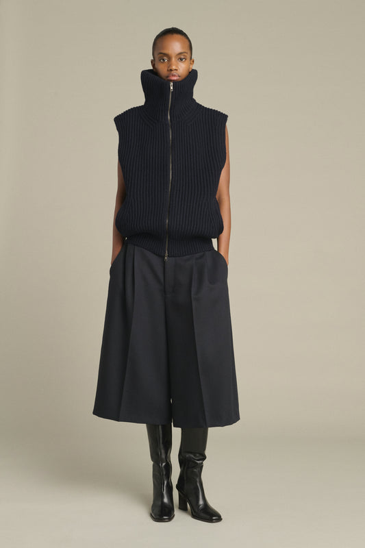Veste Kristen - Navy - Laine Mérinos - Femme