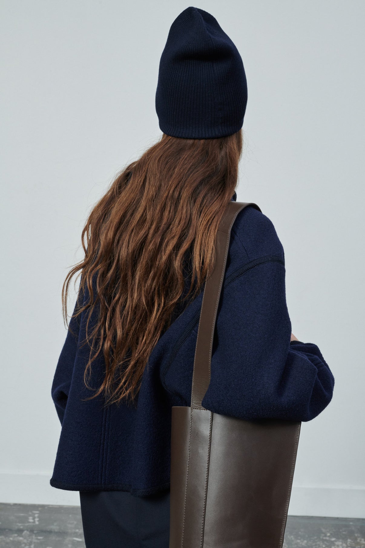 VIRGIL NAVY BEANIE vue 2