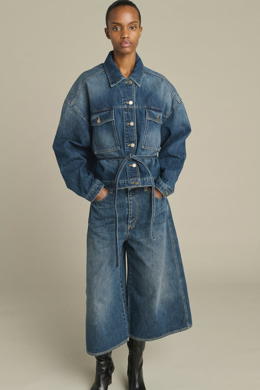 Giacca Lys - denim Blu Sbiadito - Cotone - Donna