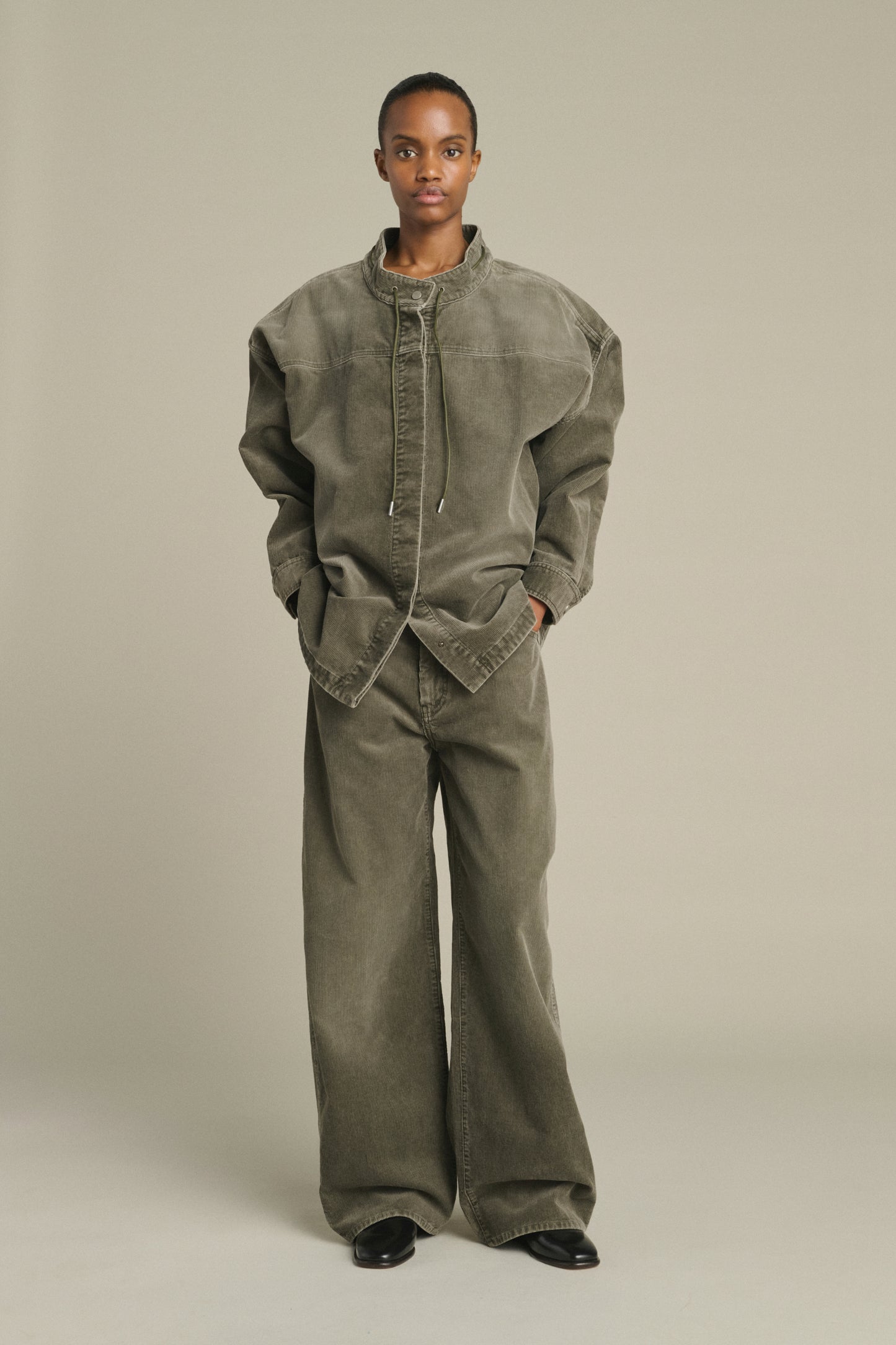 Pantaloni Hunter - Grigio - Cotone - Donna