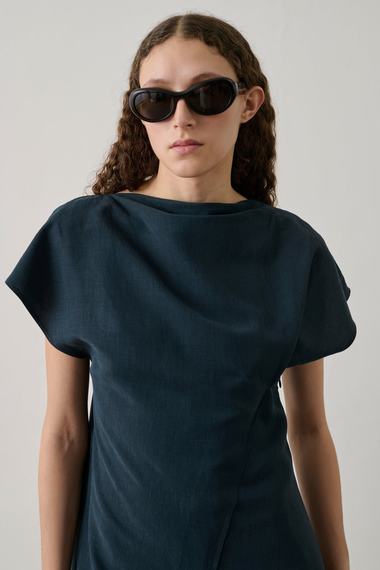 Robe Felicie - Pétrole - Femme