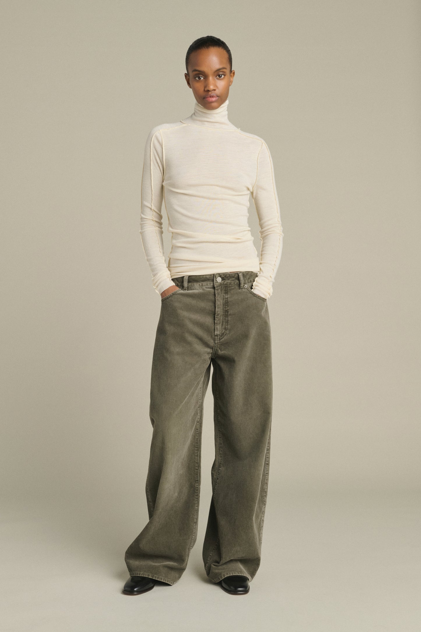 Pantaloni Hunter - Grigio - Cotone - Donna