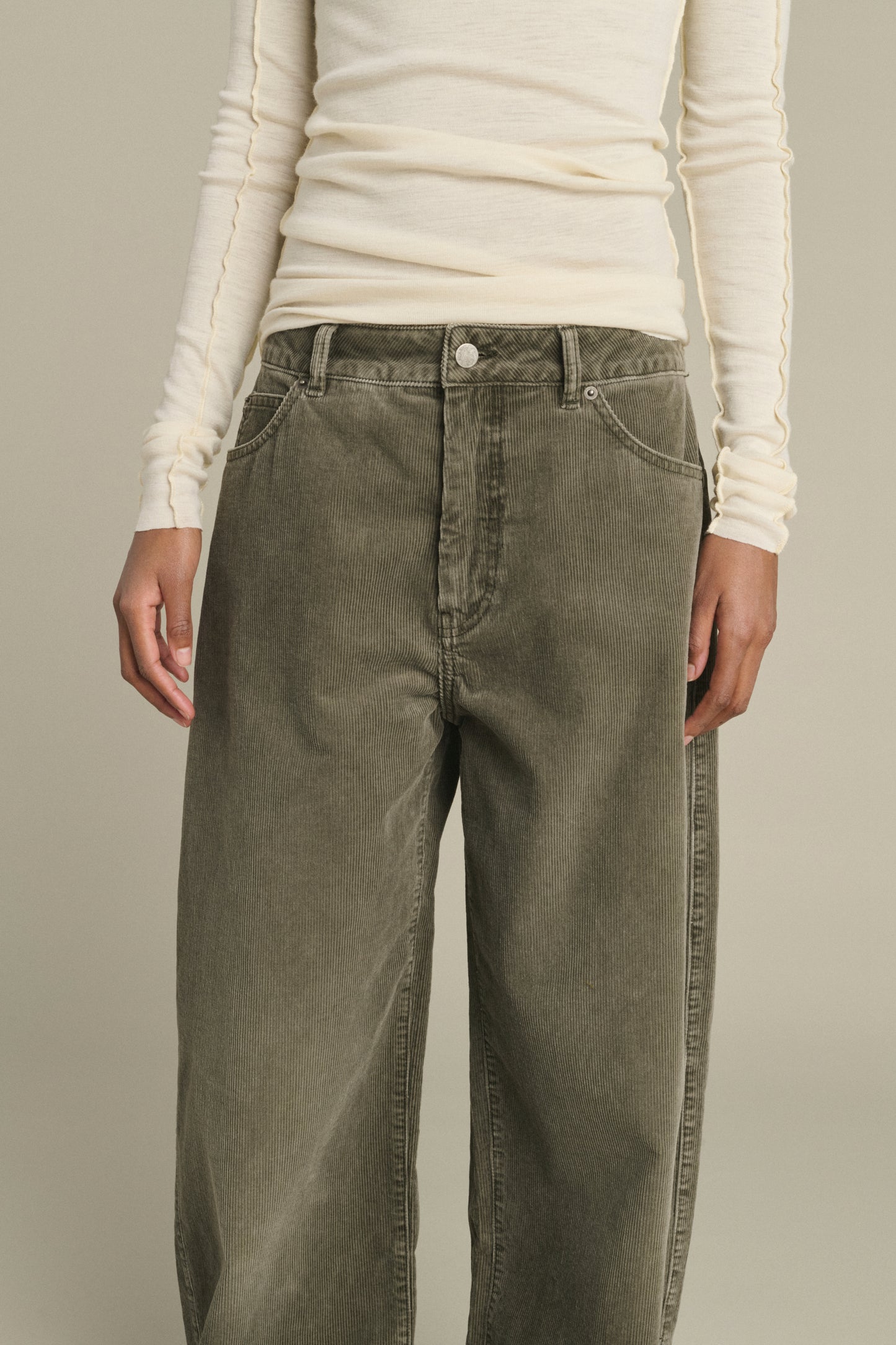 Pantaloni Hunter - Grigio - Cotone - Donna