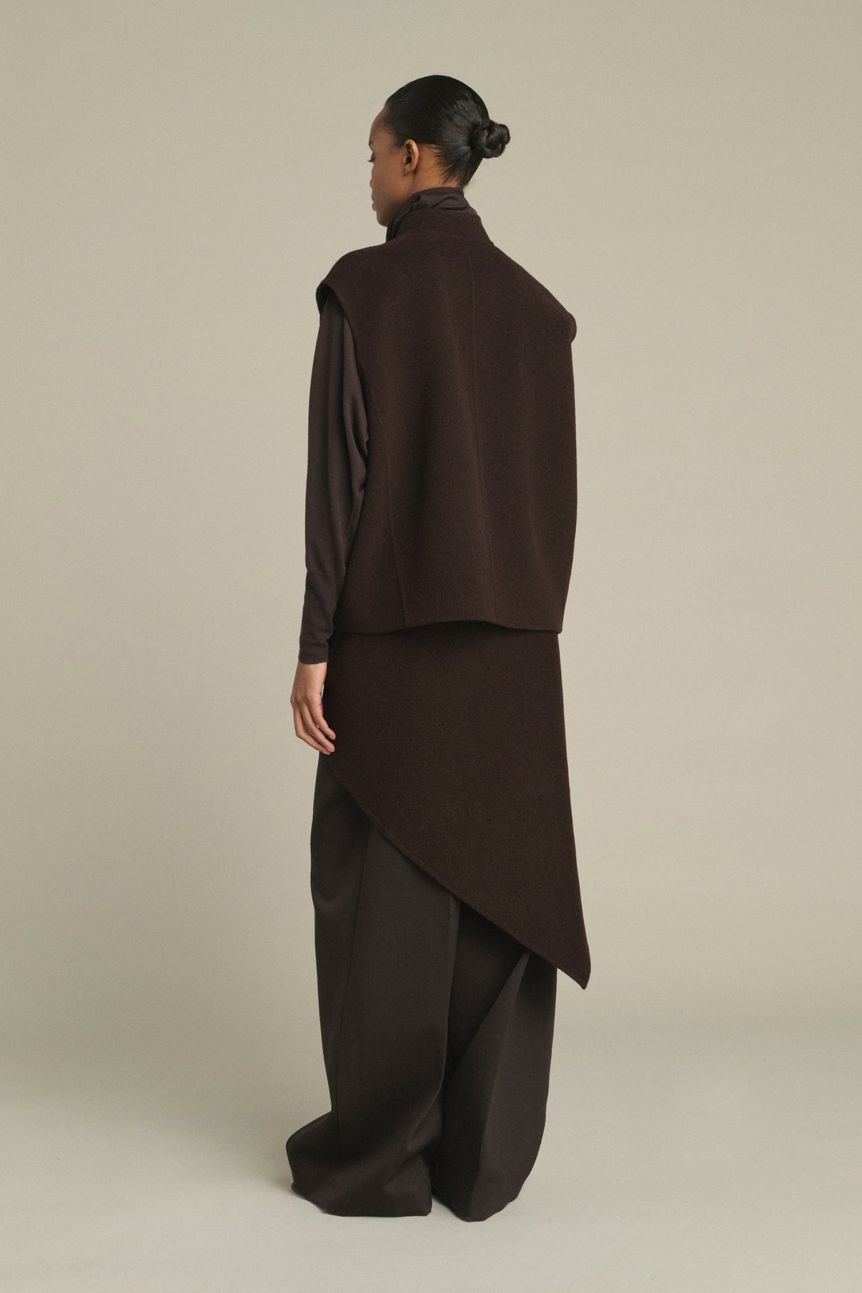 Giubbotto Adeline - Marrone Scuro - Lana - Donna vue 2