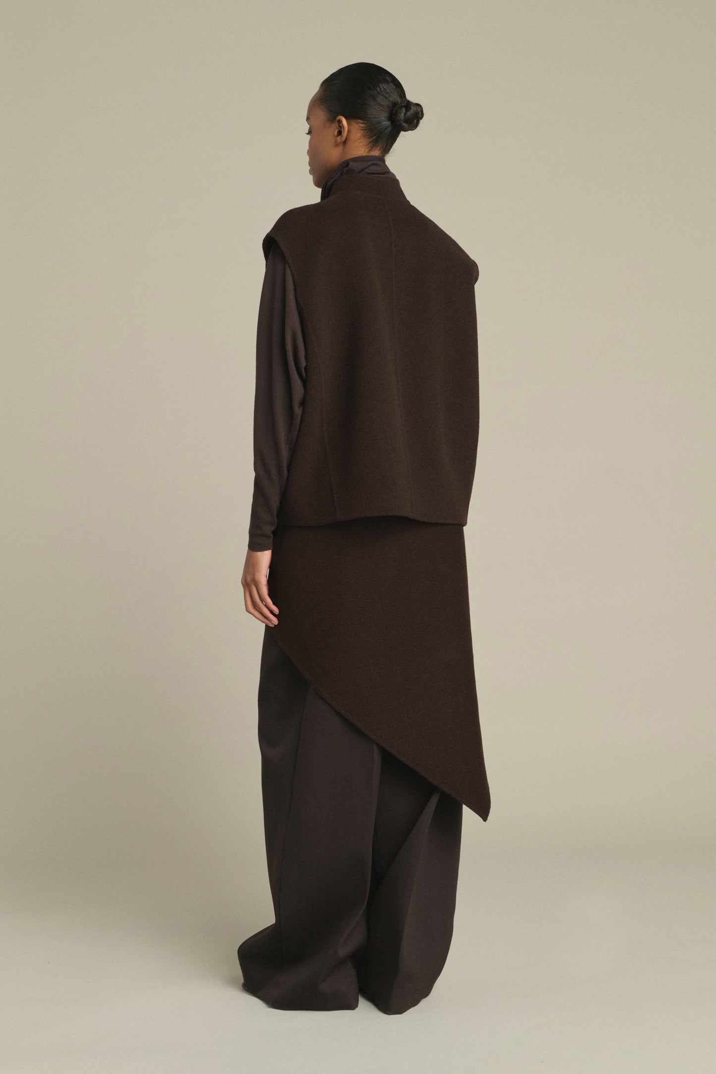 Giubbotto Adeline - Marrone Scuro - Lana - Donna