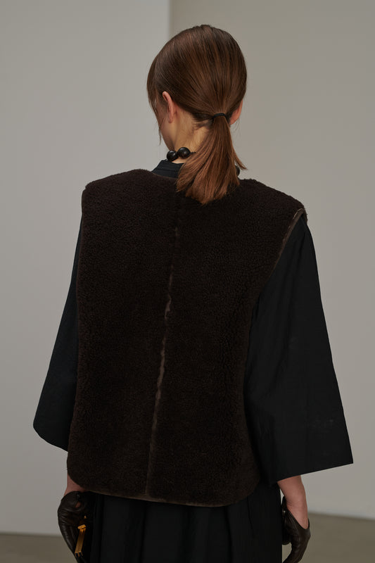 Veste Bonifacio - Marron Foncé - Cuir - Femme