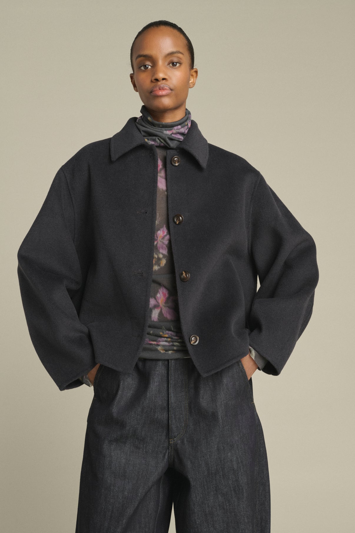 Cappotto Gyoda - Carbone - Lana - Donna vue 2