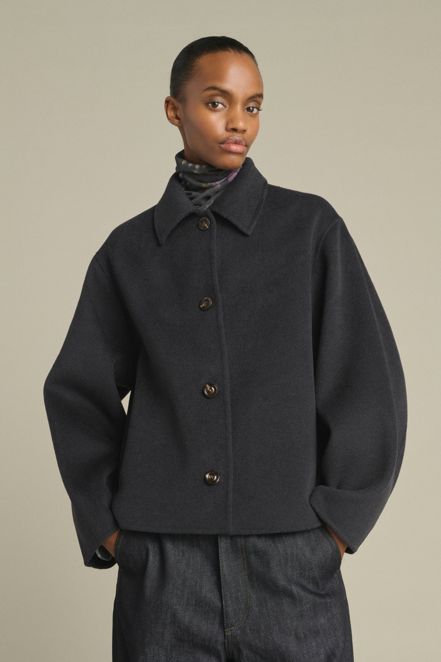 Cappotto Gyoda - Carbone - Lana - Donna