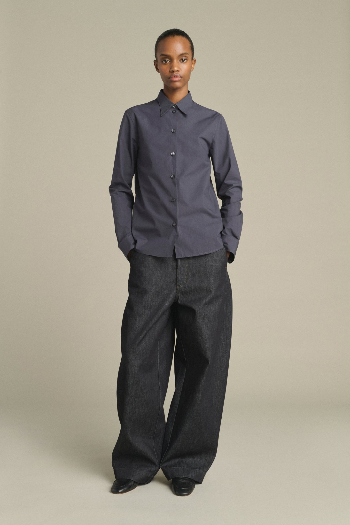 Camicia Lavinia - Blu Notte - Cotone - Donna