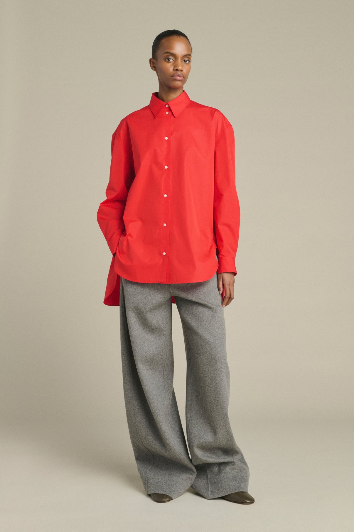 Camicia Grenade - Rosso - Cotone - Donna vue 1