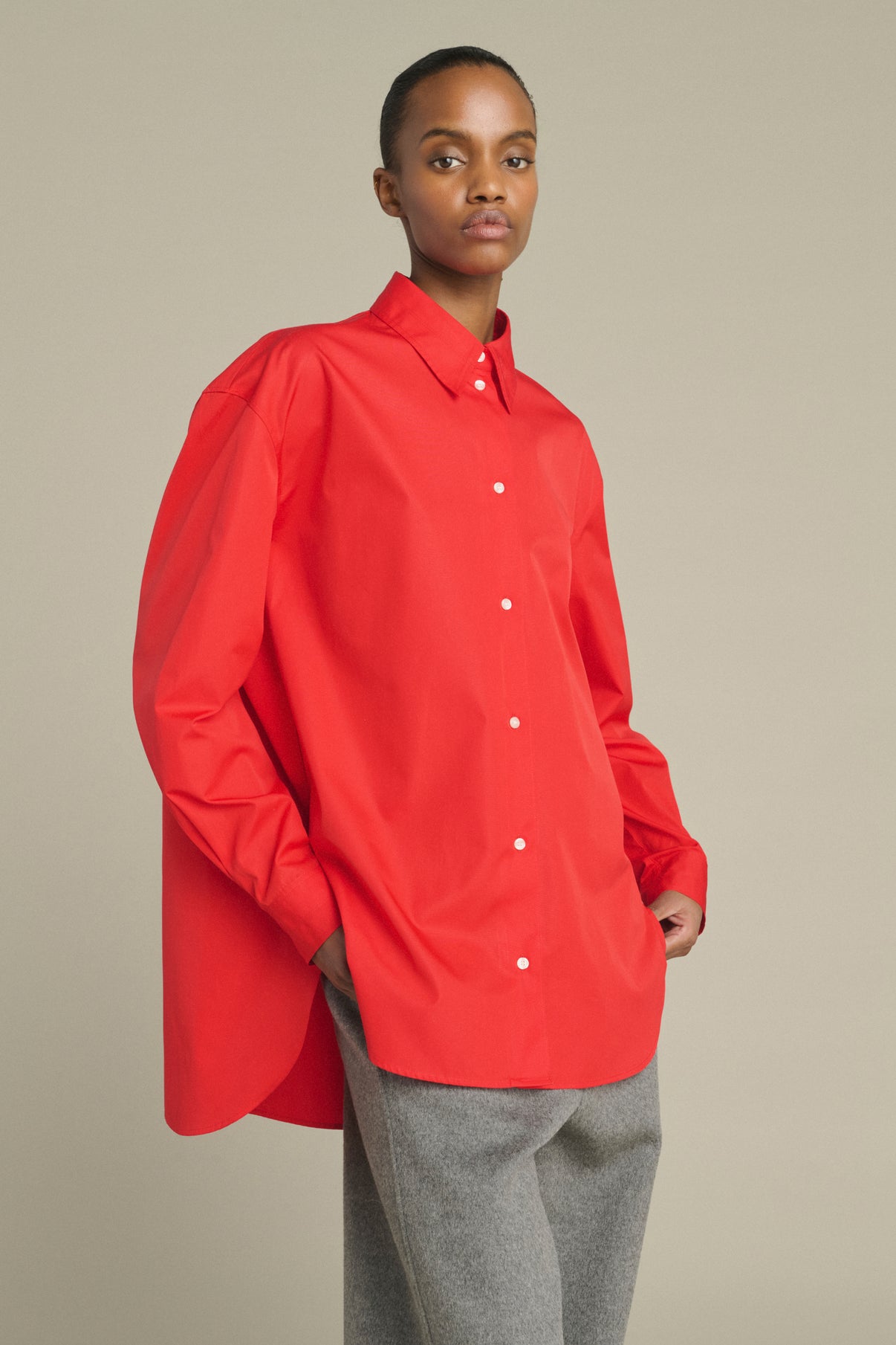 Camicia Grenade - Rosso - Cotone - Donna vue 3