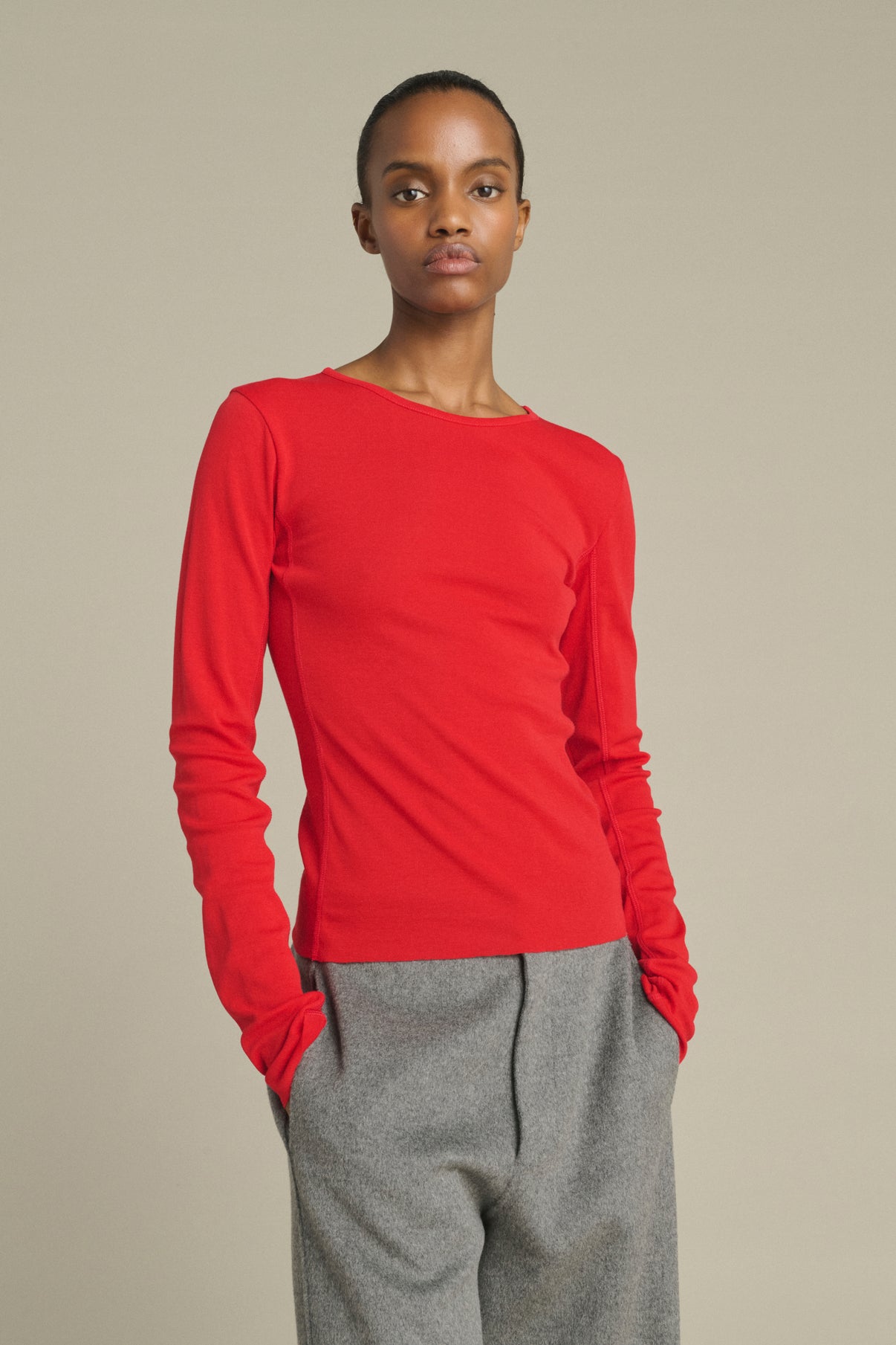 Tee-Shirt Lester - Rouge - Coton - Femme vue 3