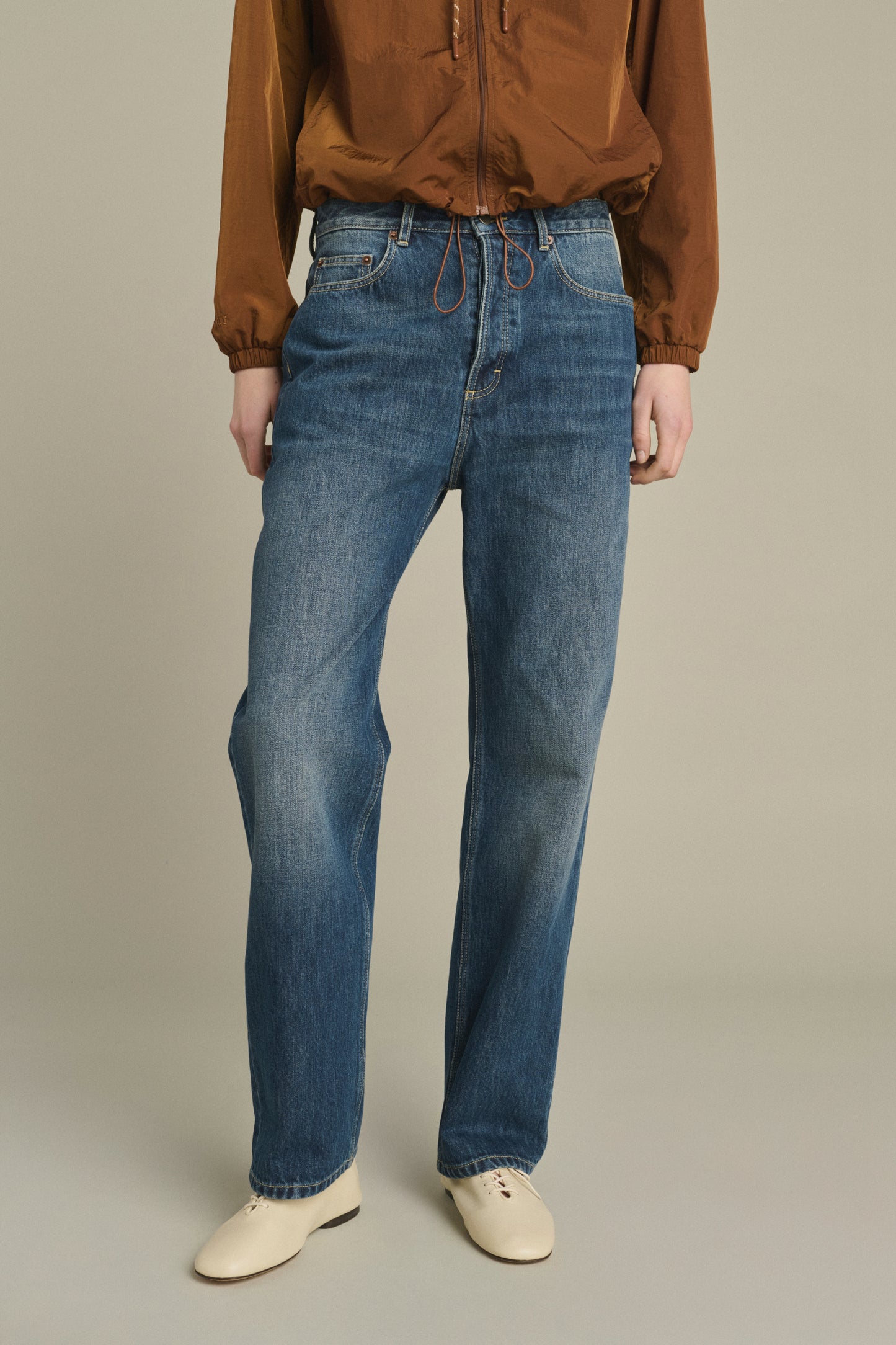 Jeans Lucien - Denim Blu Slavato - Coton - Donna