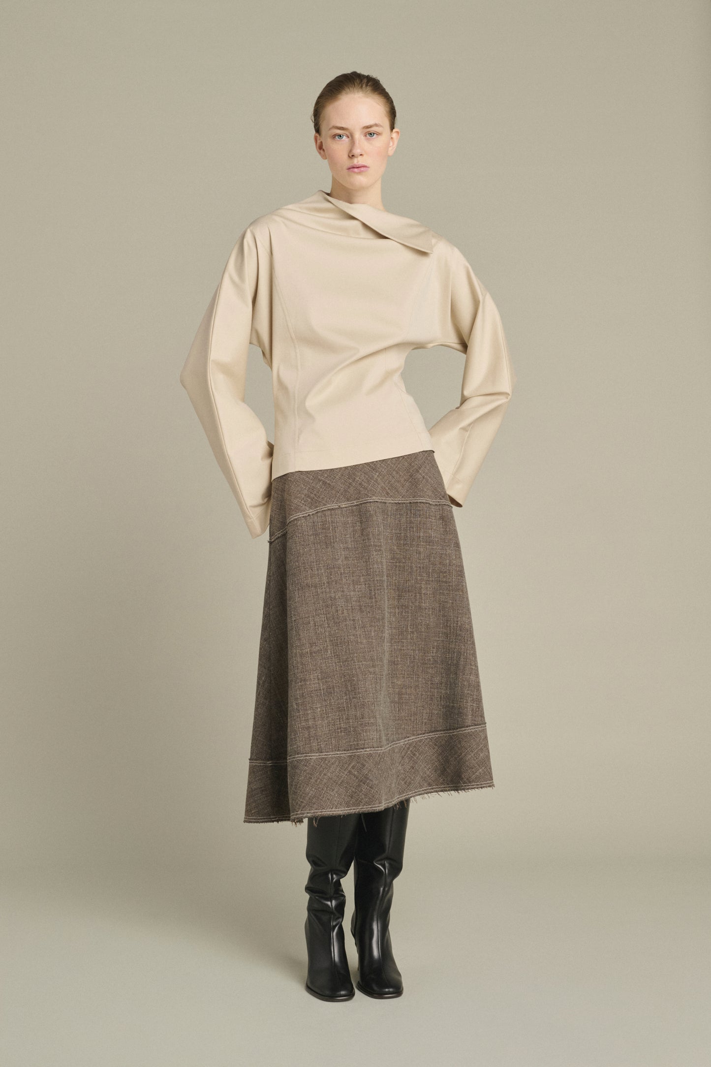 T-shirt Lara - Vaniglia - Cotone - Donna
