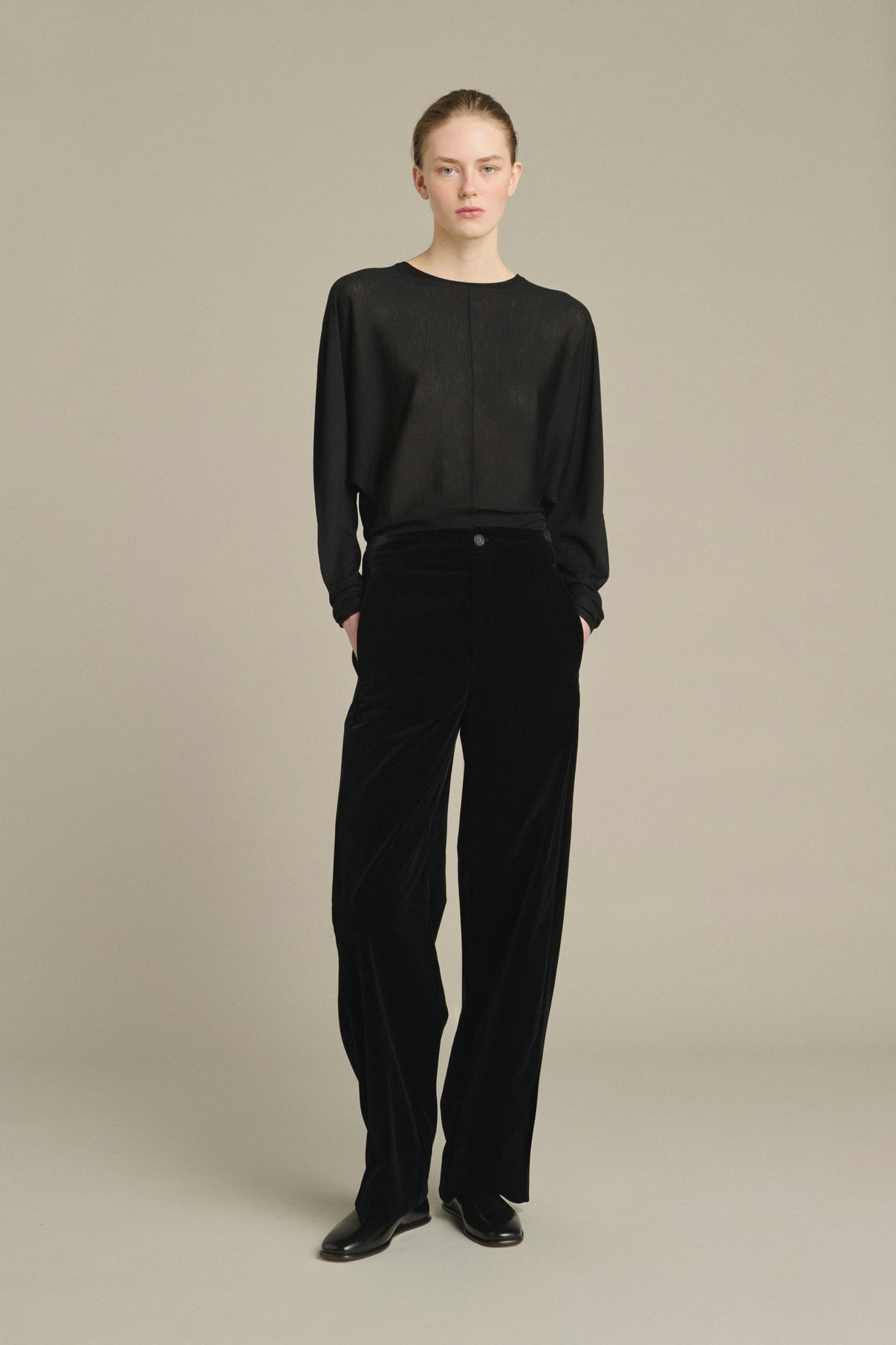 Pantaloni Celestin - Nero - Cotone - Donna vue 1