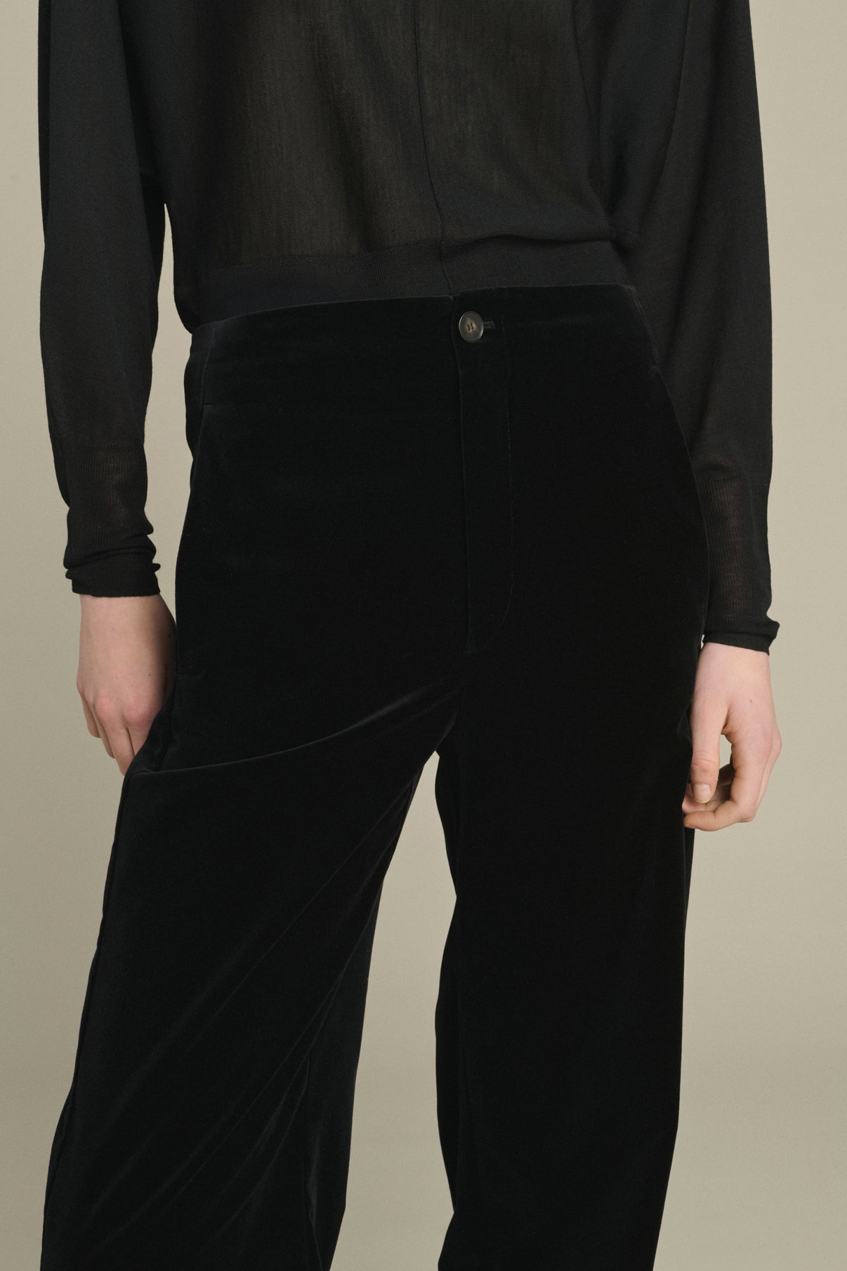 Pantaloni Celestin - Nero - Cotone - Donna vue 5