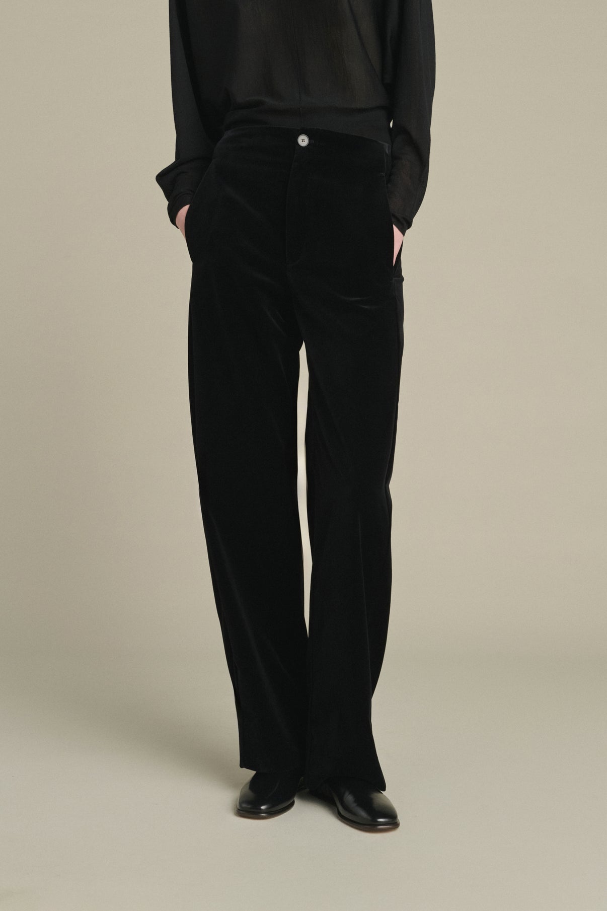 Pantaloni Celestin - Nero - Cotone - Donna vue 3
