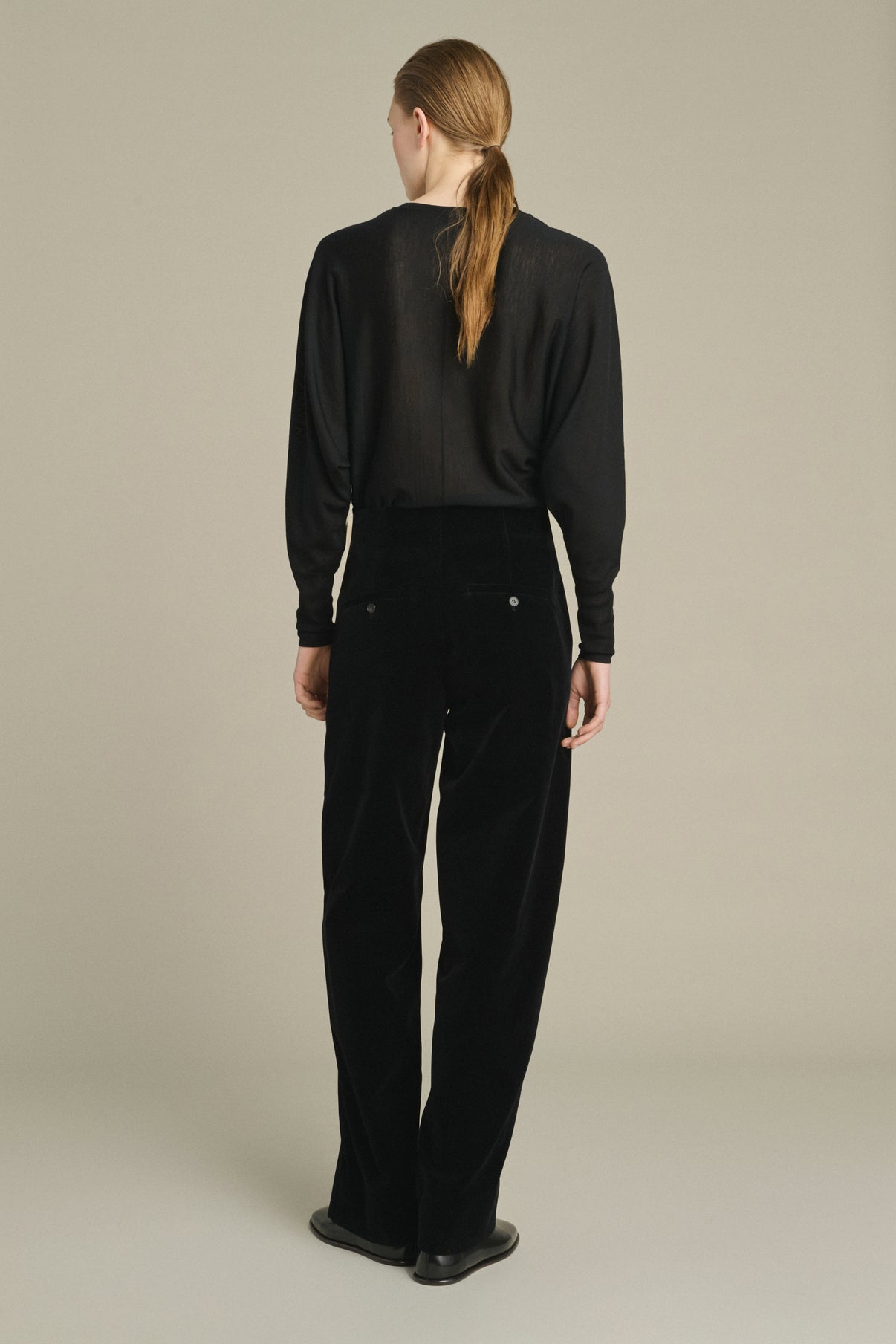 Pantaloni Celestin - Nero - Cotone - Donna vue 2