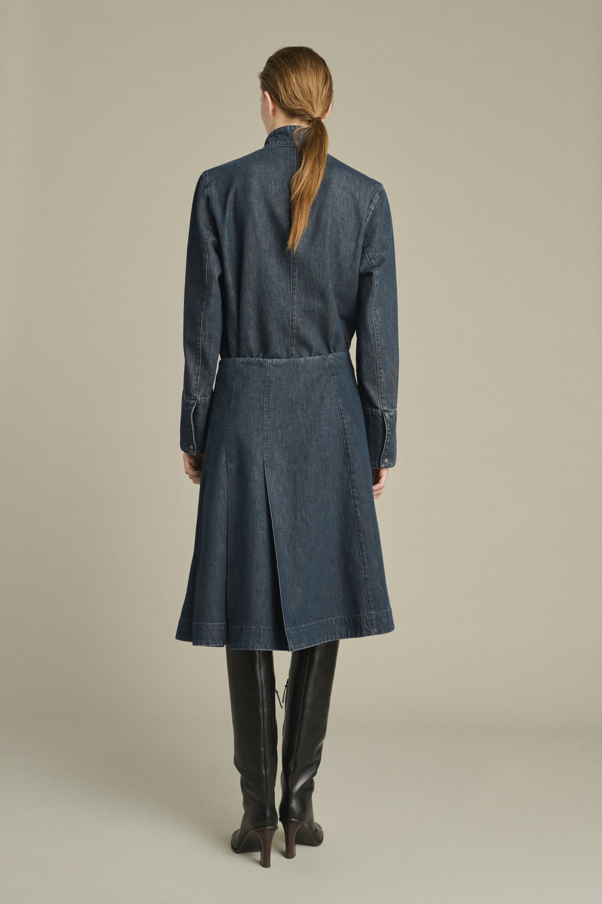 Leslie Shirt - Blue Grey - Cotton - Women vue 5