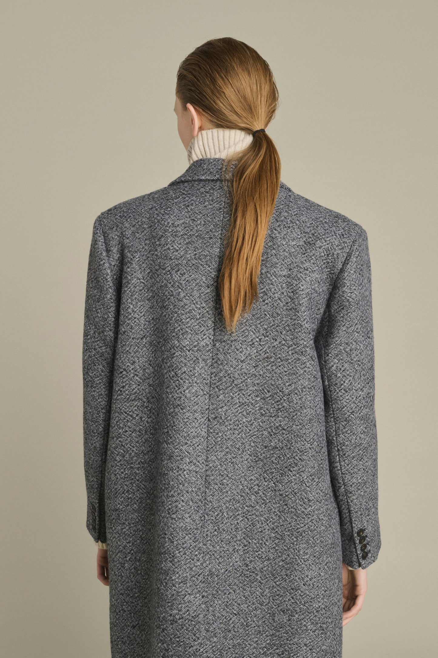 Cappotto Leon - Grigio/Nero - Lana - Donna