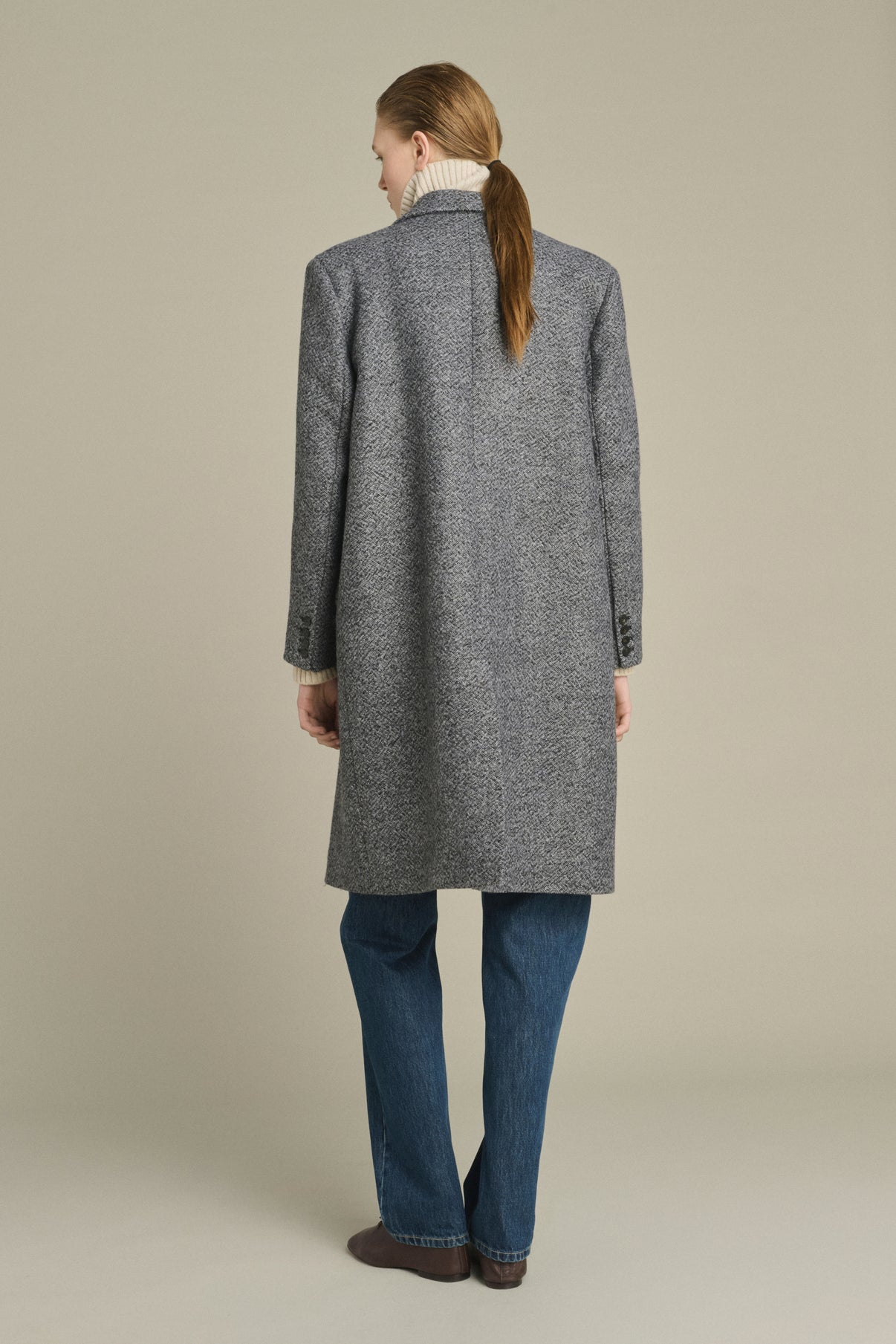 Cappotto Leon - Grigio/Nero - Lana - Donna vue 4