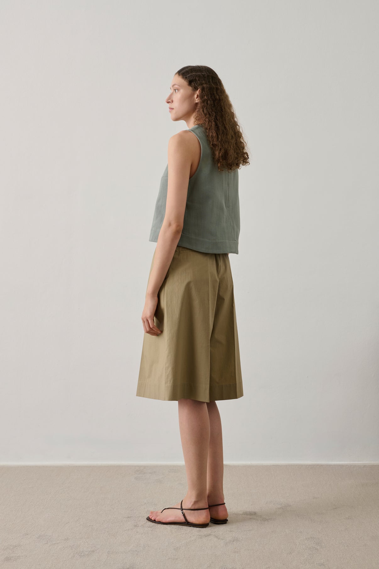 Bermuda Imogen - Sabbia - Cotone - Donna vue 5