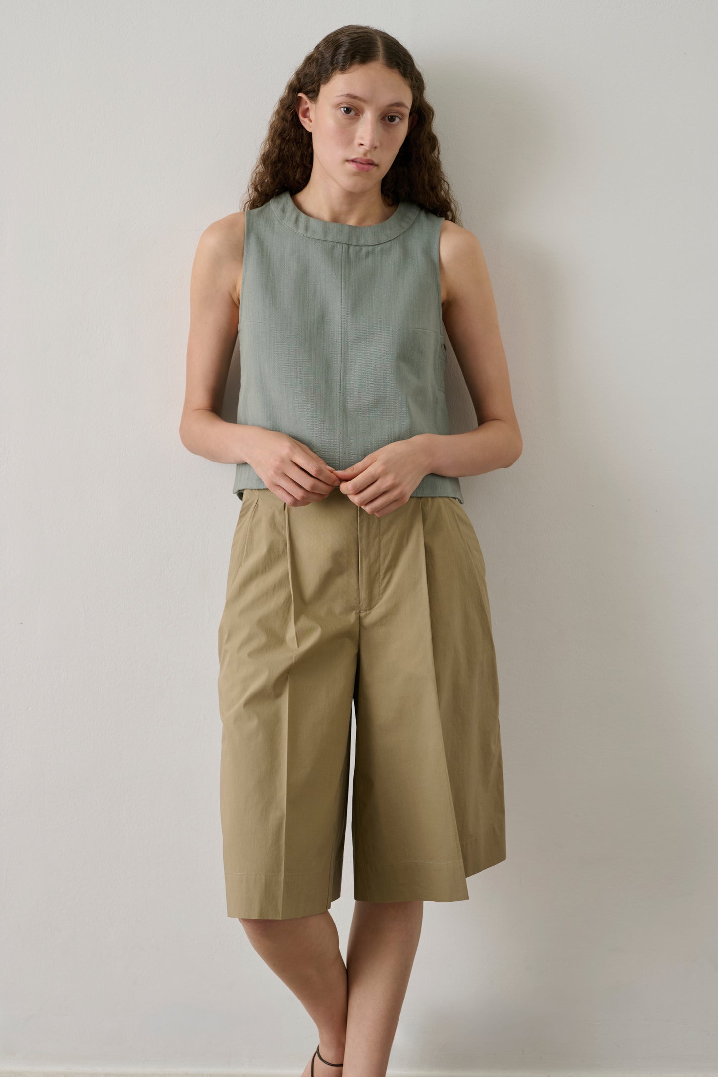 Bermuda Imogen - Sabbia - Cotone - Donna