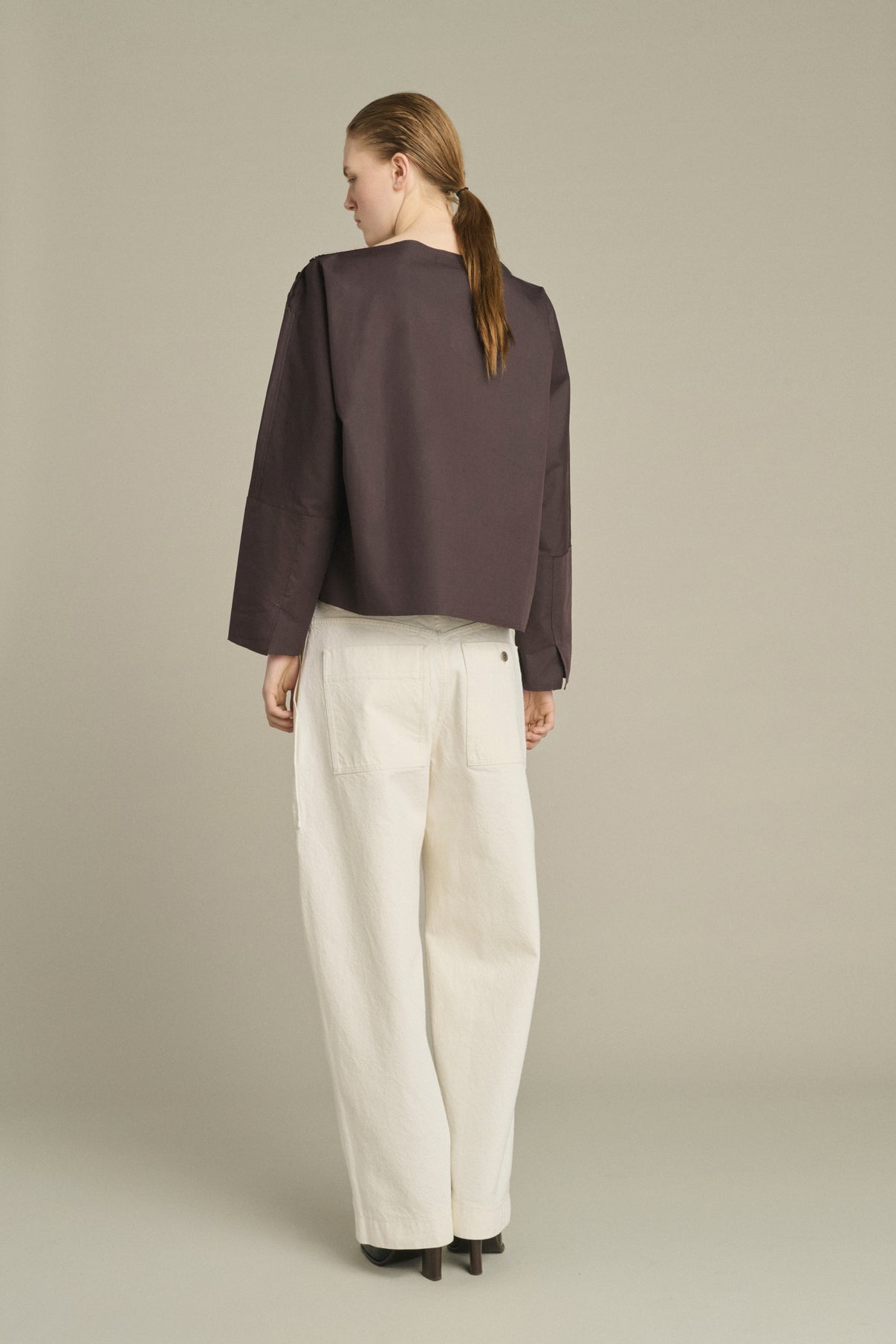 Blouse Kate - Figue/Marron Foncé - Coton - Femme vue 2
