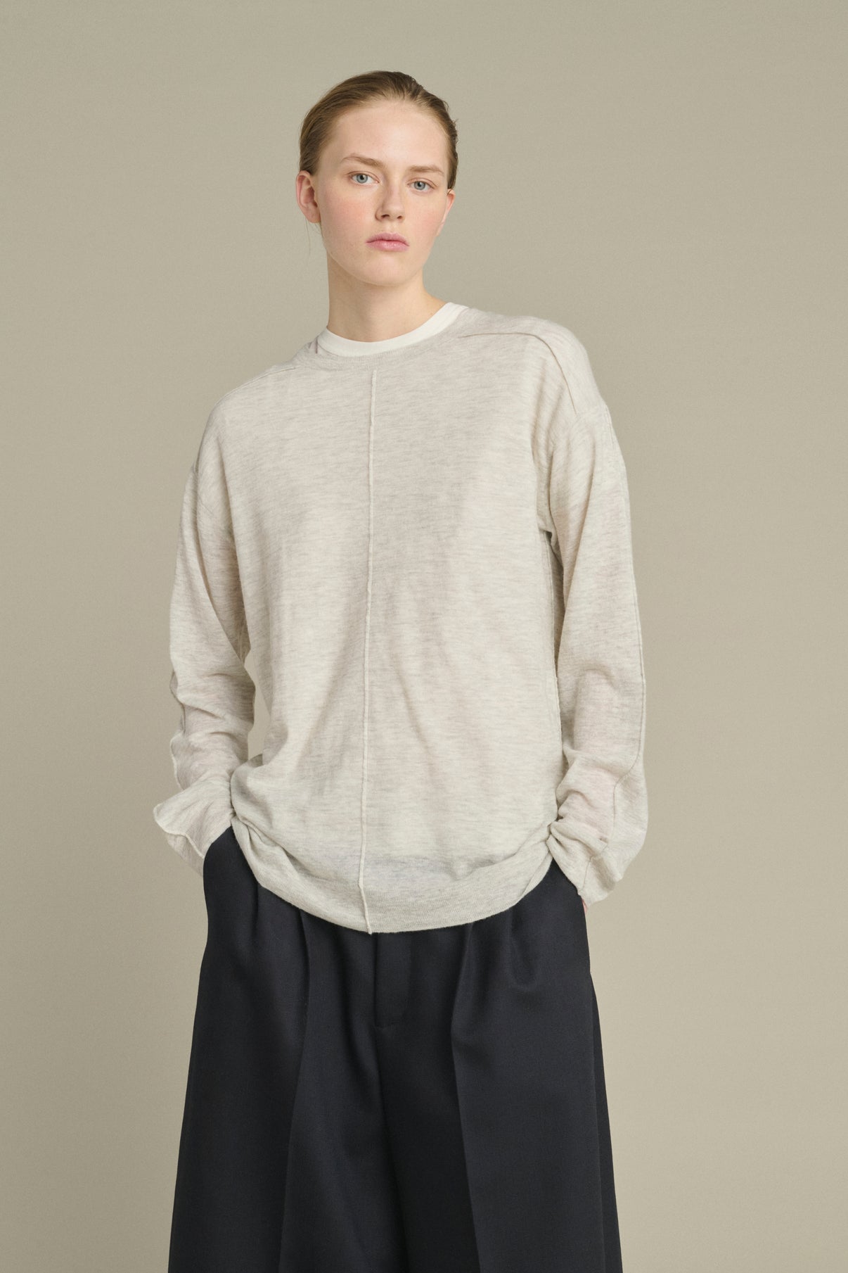 Pull Khloe - Gris Clair - Femme vue 3