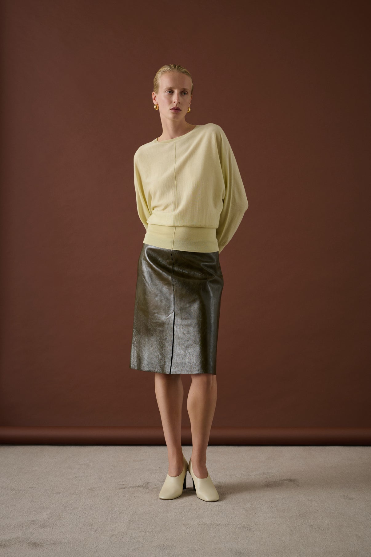 Escarpins Thea - Ivoire - Cuir - Femme vue 2