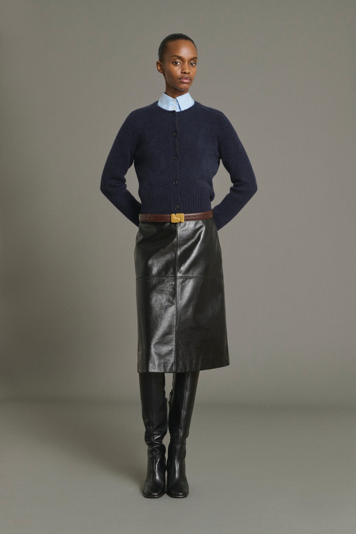 Cardigan Lyne - Navy - Laine - Femme vue 5