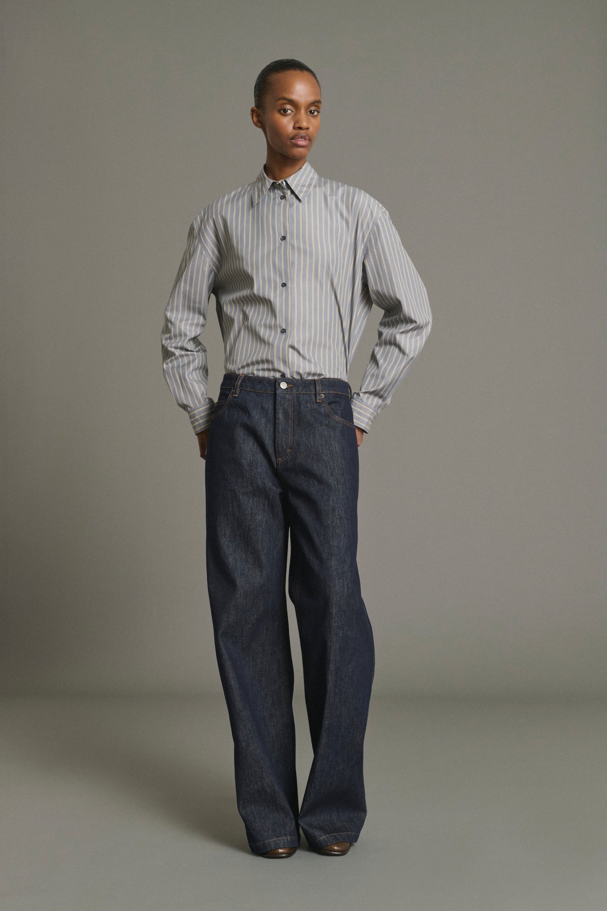 Jean Calvin - Brut Denim Droit Femme - Soeur vue 5