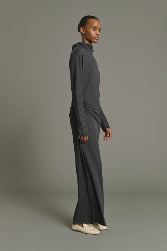 Lola Dress - Anthracite Grey - Cotton - Women