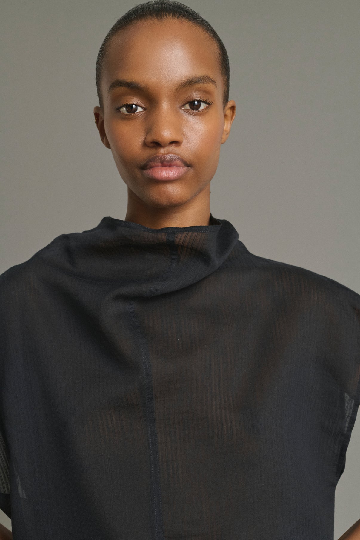 Blusa Izumi - Nero - Cotone - Donna vue 5