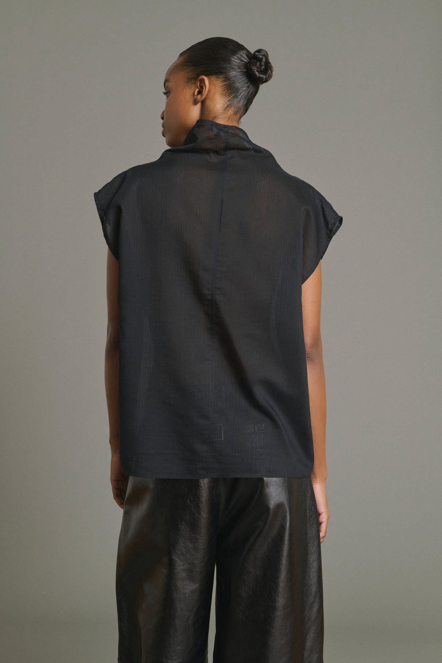 Blusa Izumi - Nero - Cotone - Donna