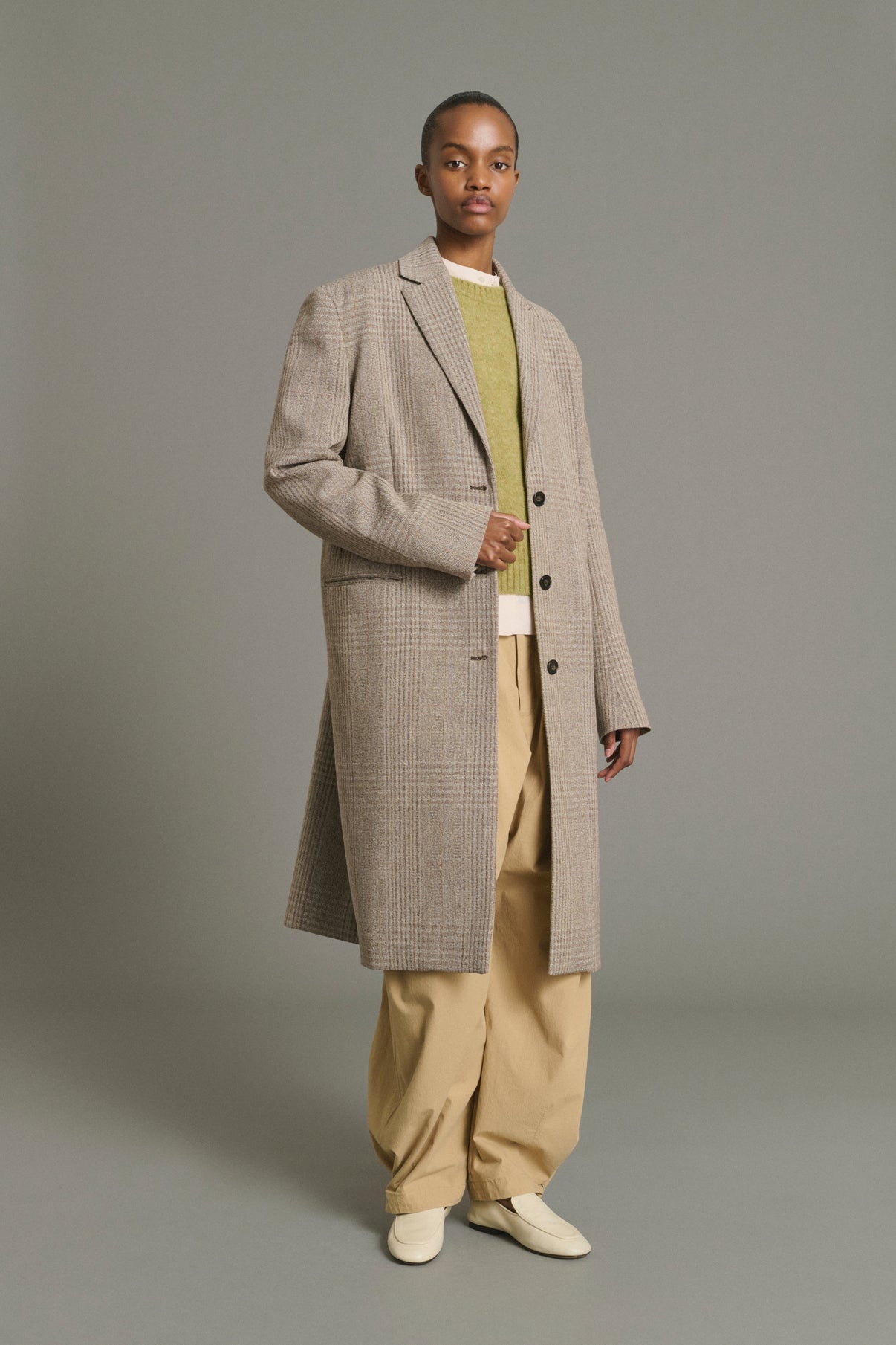 Cappotto Lincoln - Marrone/Beige - Lana - Donna vue 1
