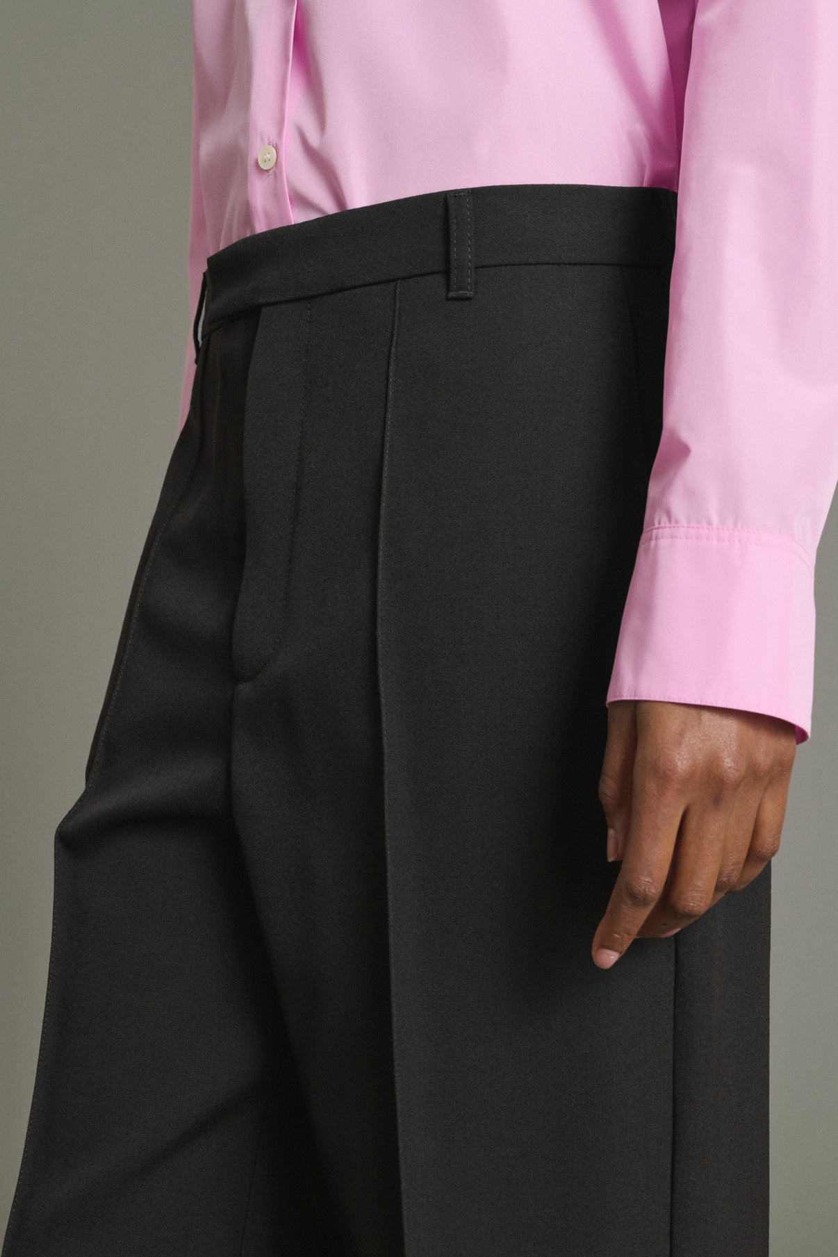 Pantaloni Leo - Nero - Lana - Donna vue 4