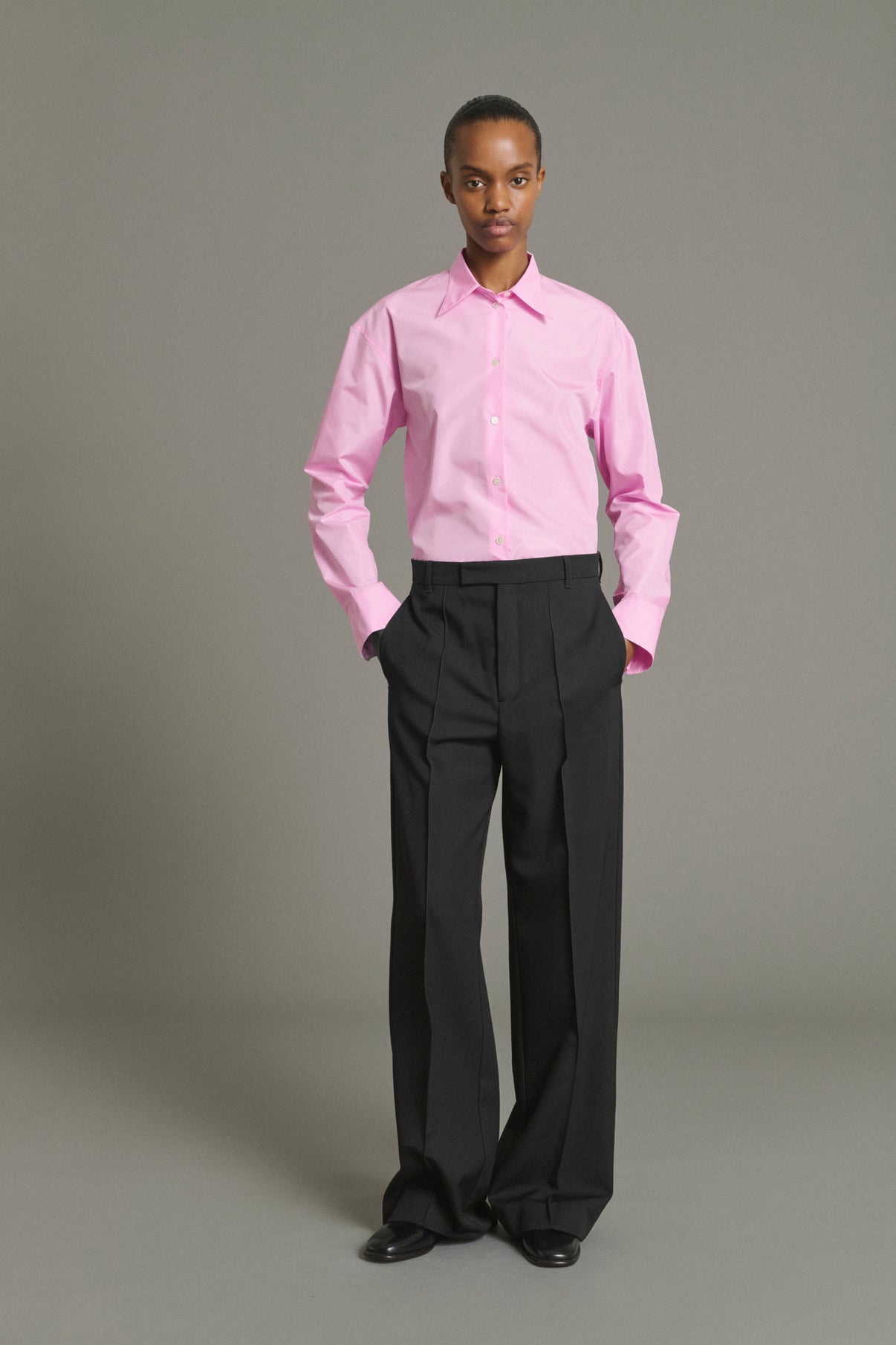 Pantaloni Leo - Nero - Lana - Donna vue 1