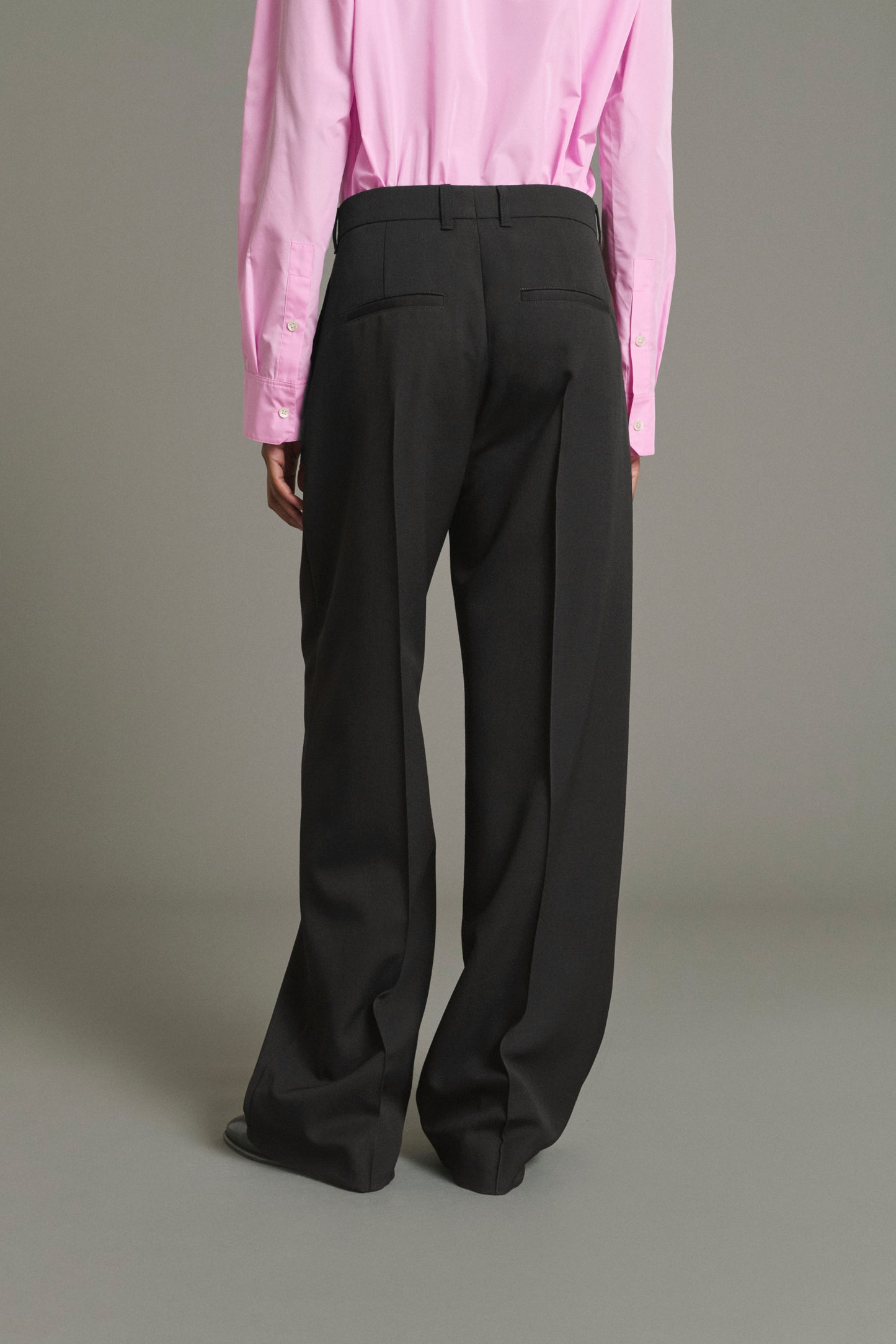 Pantaloni Leo - Nero - Lana - Donna