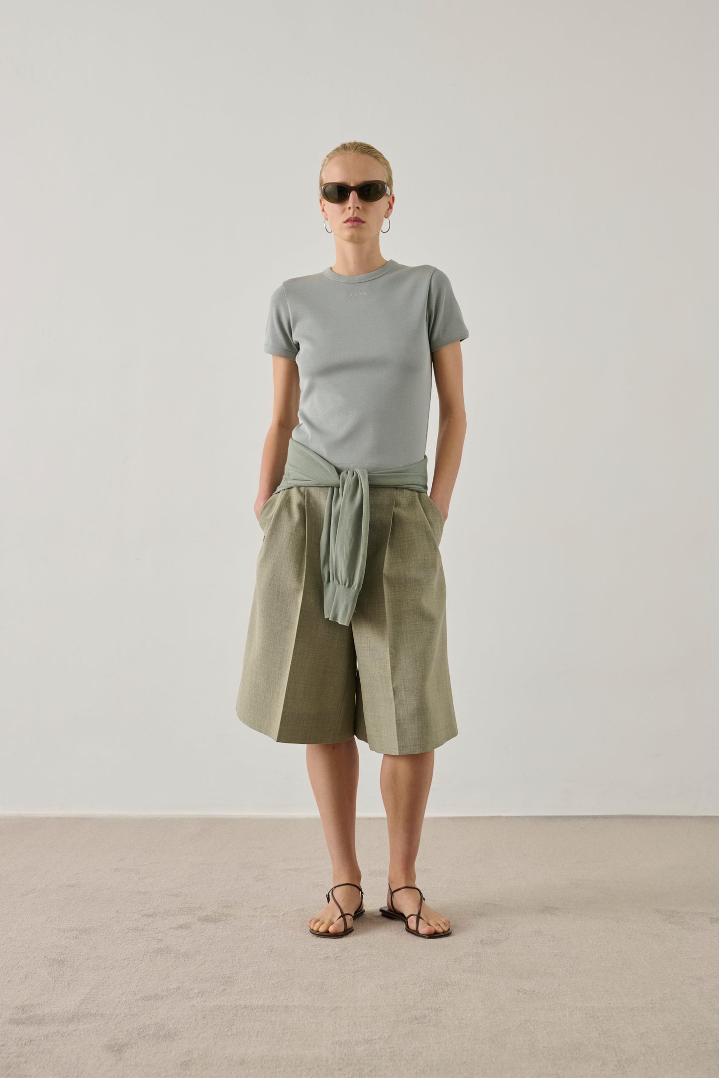 Bermuda Imogen - Mandorla - Cotone - Donna